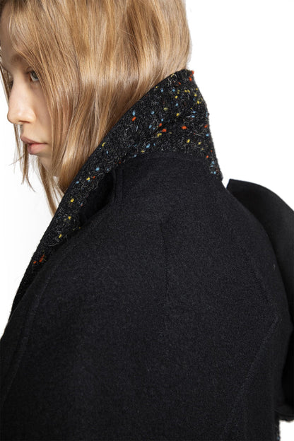 R Double Layered Belted Coat