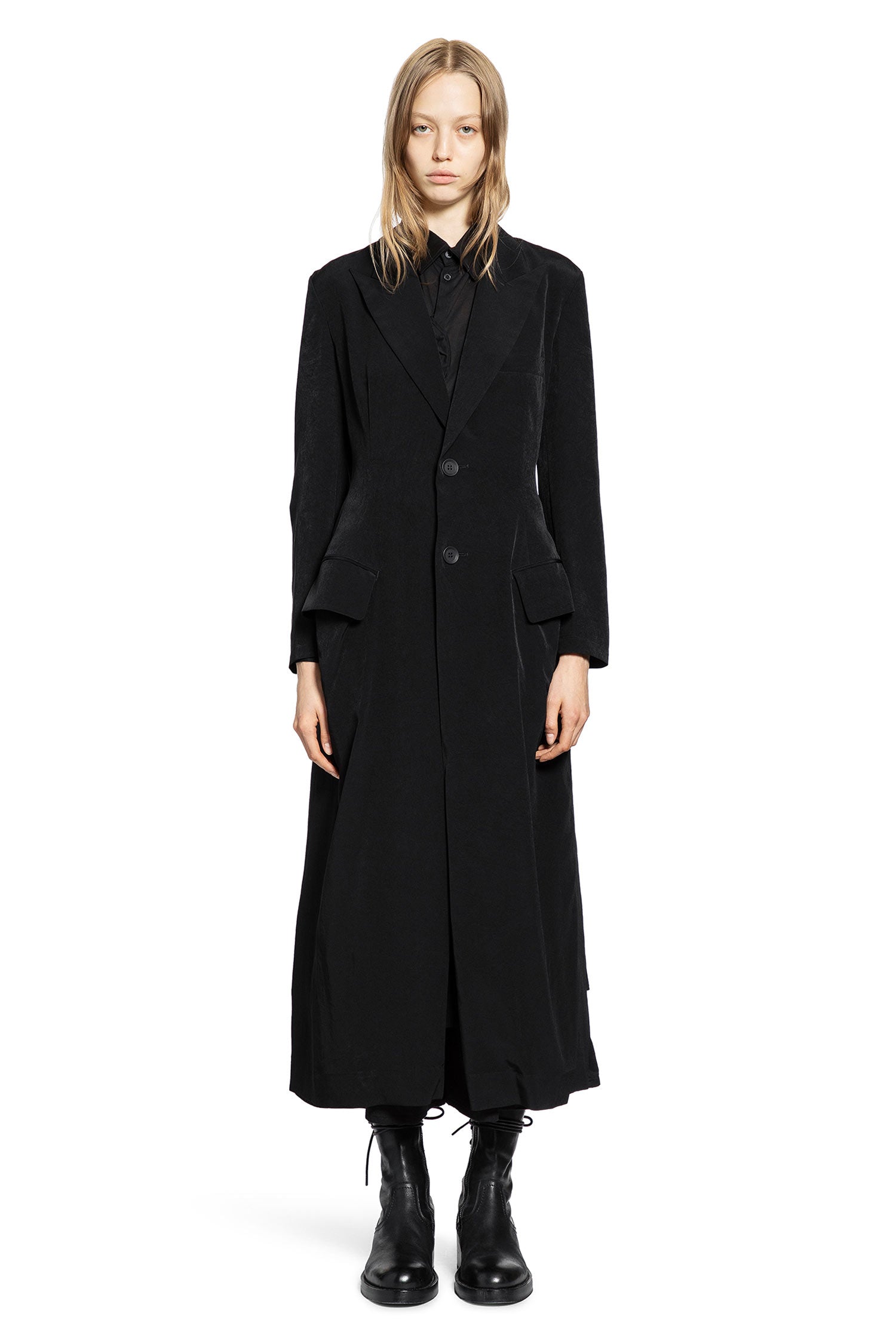 YOHJI YAMAMOTO WOMAN BLACK COATS