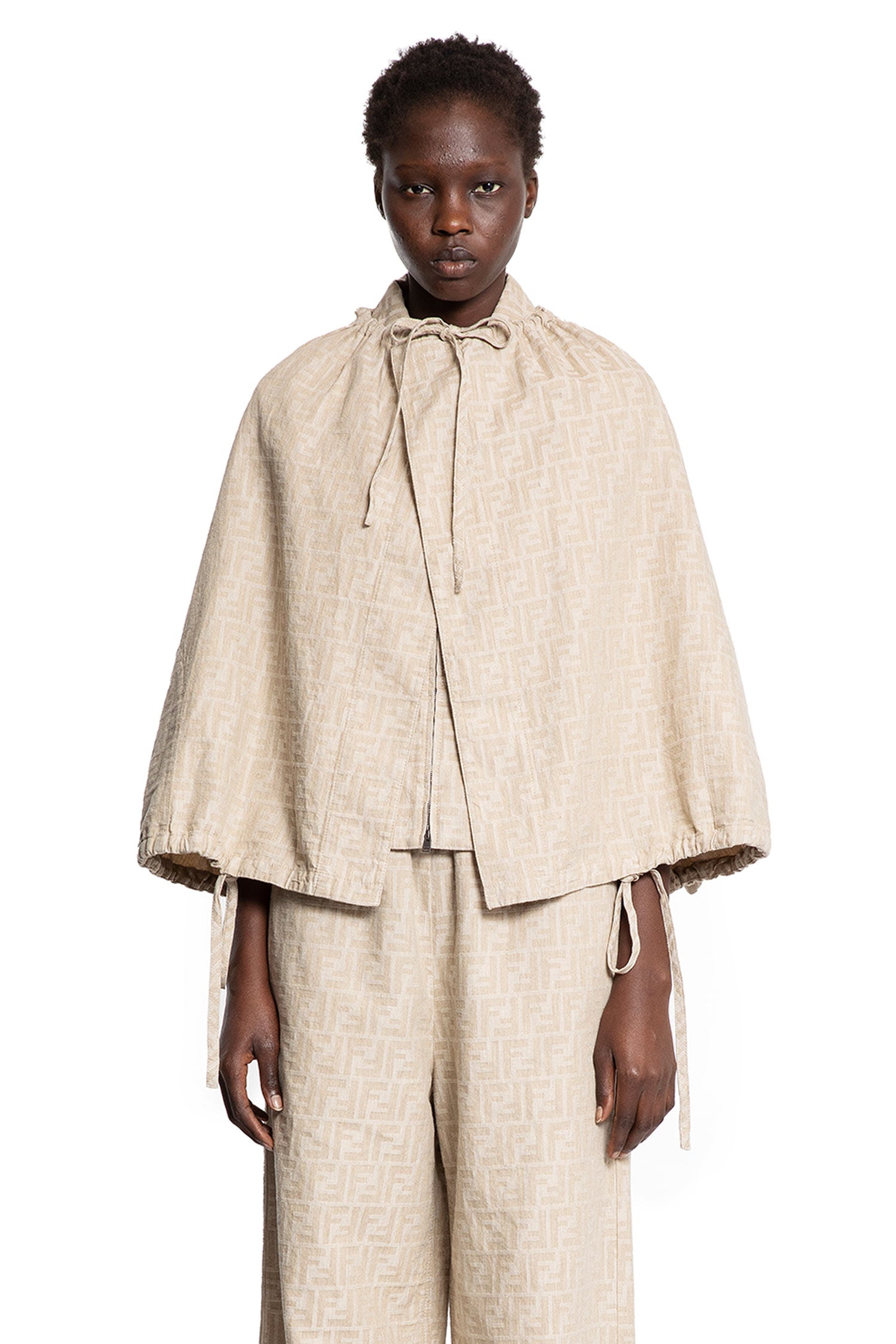 FENDI WOMAN BEIGE COATS
