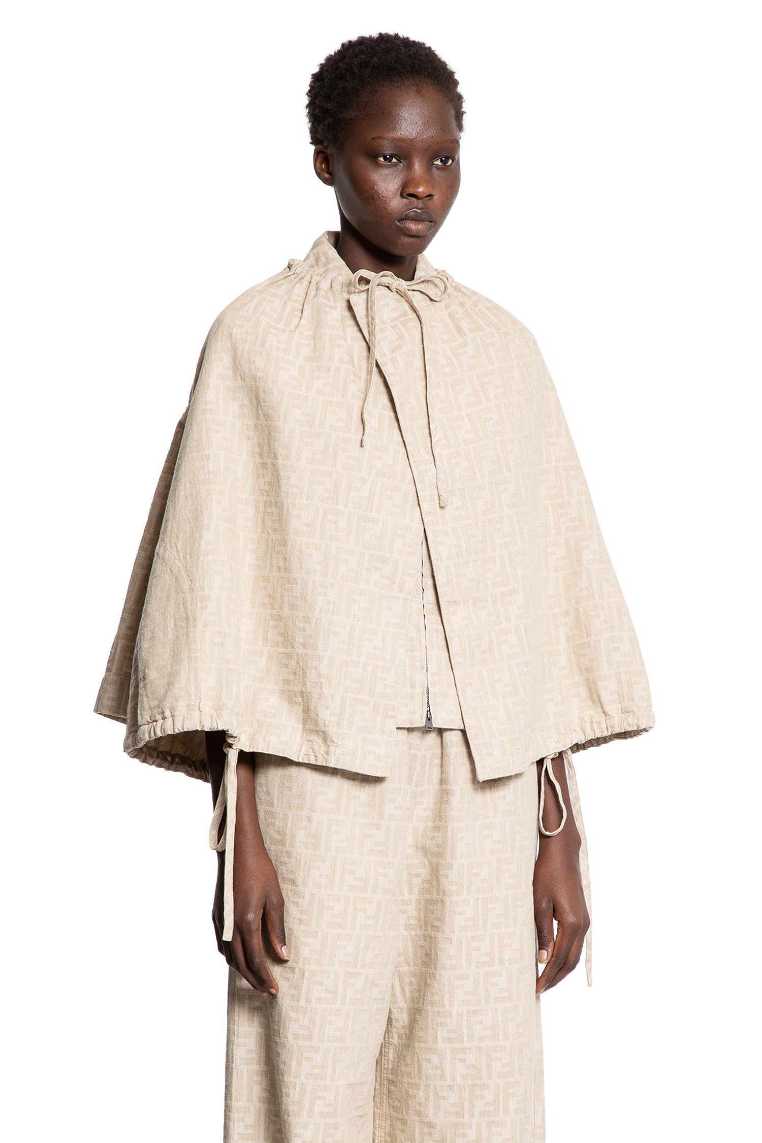 FENDI WOMAN BEIGE COATS