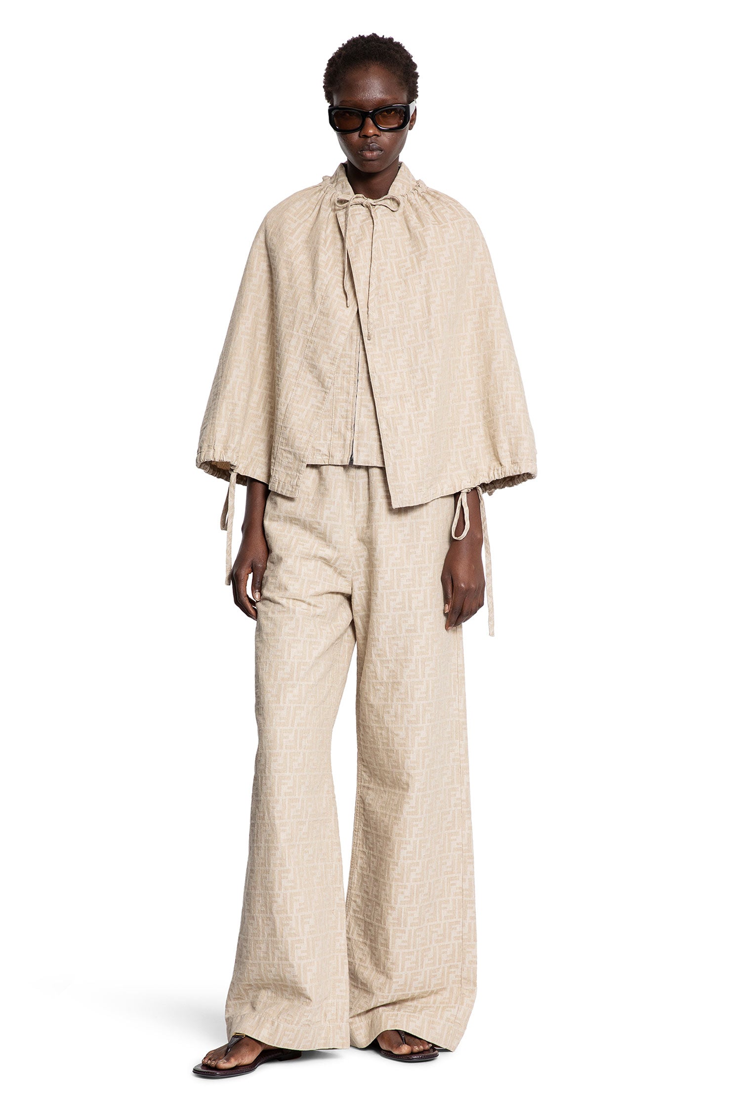 FENDI WOMAN BEIGE COATS