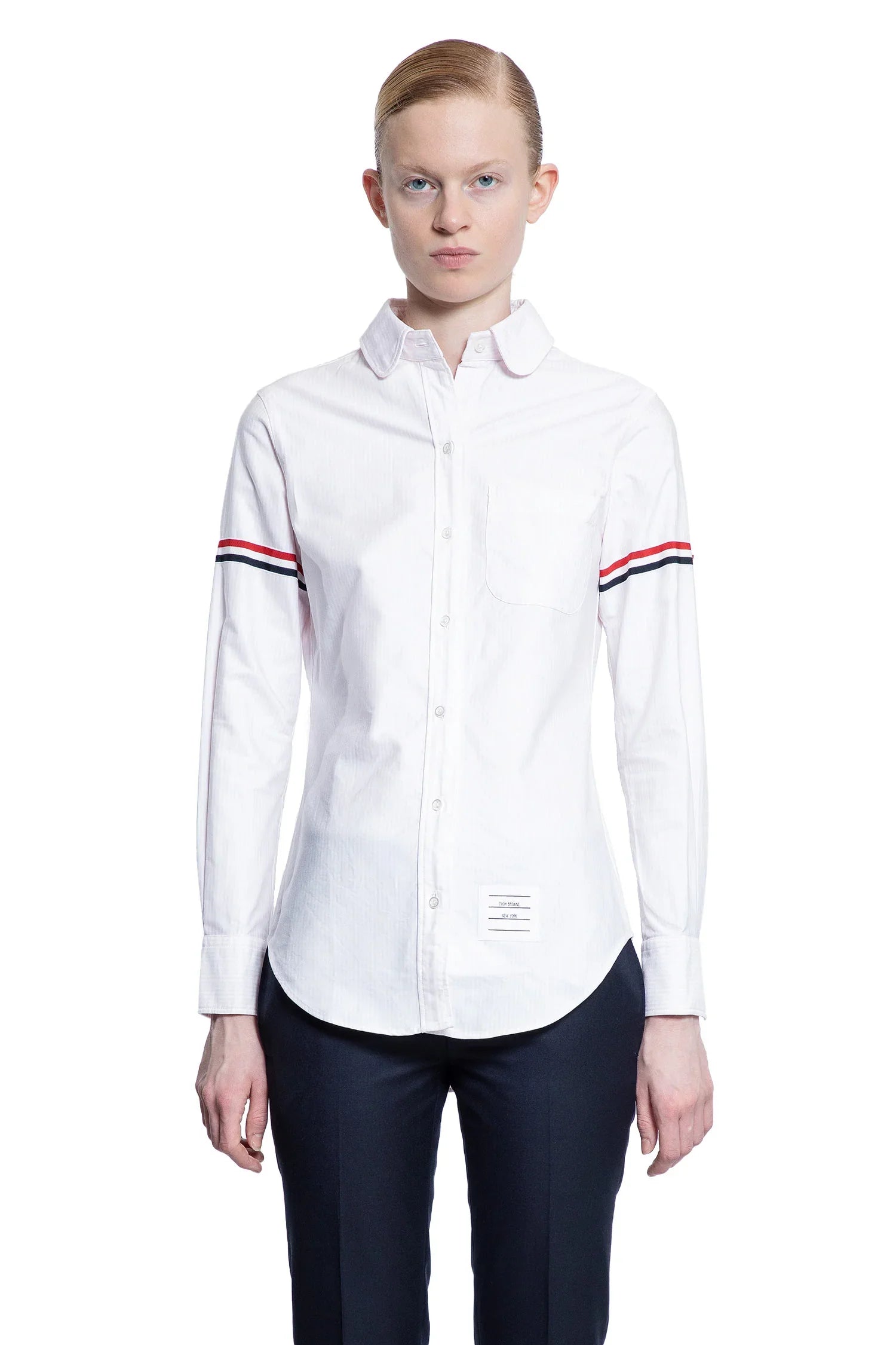 Oxford Armband Round Collar Shirt - Antonioli.eu