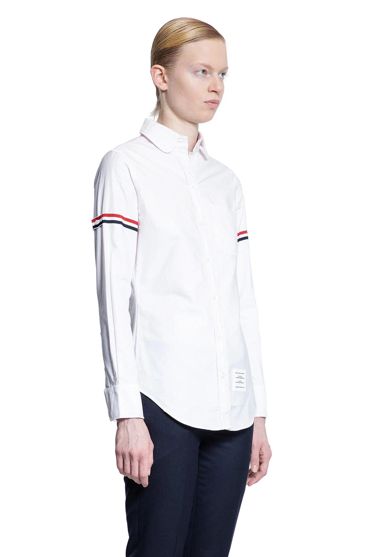 Oxford Armband Round Collar Shirt - Antonioli.eu