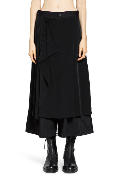 YOHJI YAMAMOTO WOMAN BLACK TROUSERS