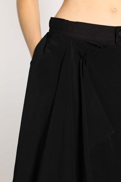 YOHJI YAMAMOTO WOMAN BLACK TROUSERS