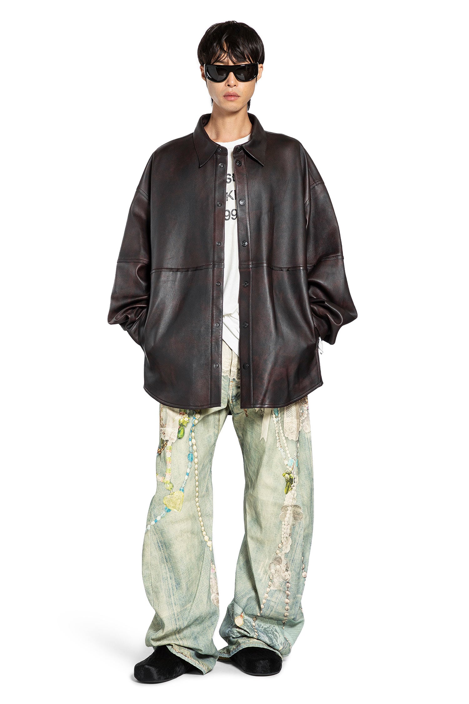 Leather Shirt Jacket - Antonioli.eu
