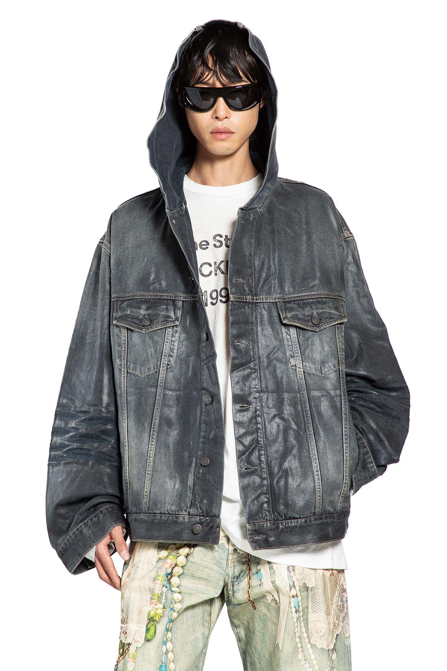 Hooded Denim Jacket - Antonioli.eu