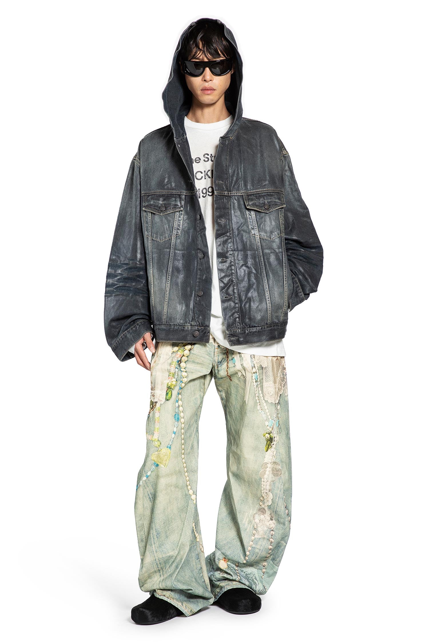 Hooded Denim Jacket - Antonioli.eu