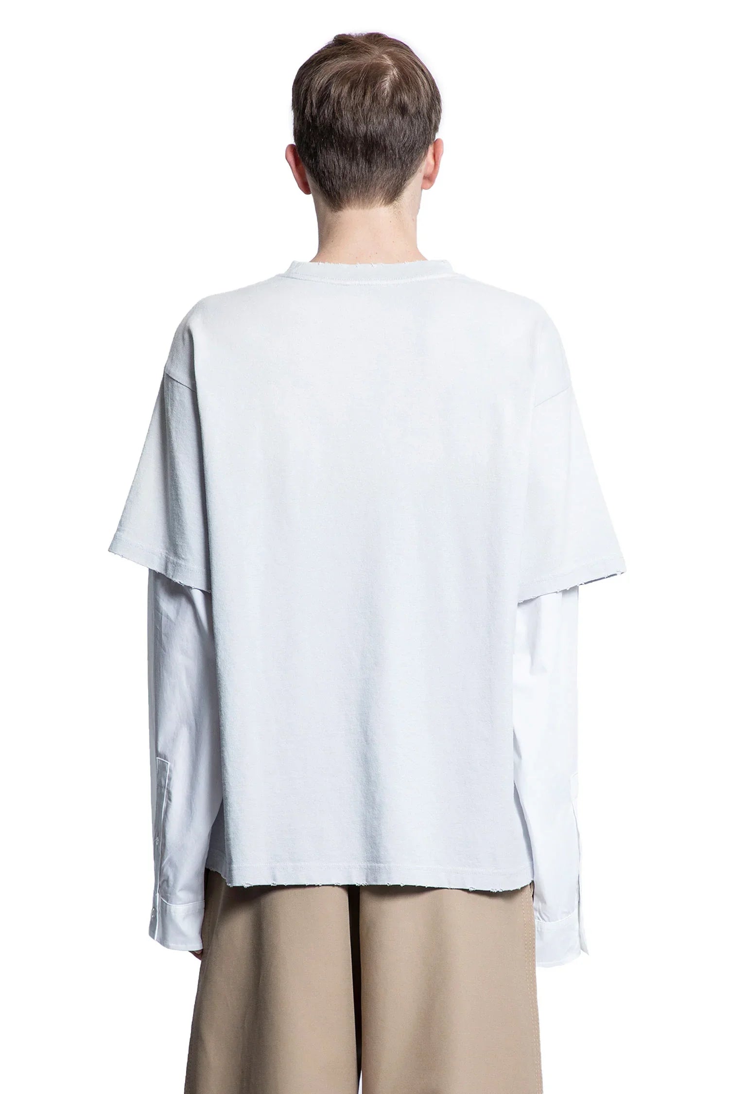 Layered Logo Long Sleeve T-Shirt - Antonioli.eu