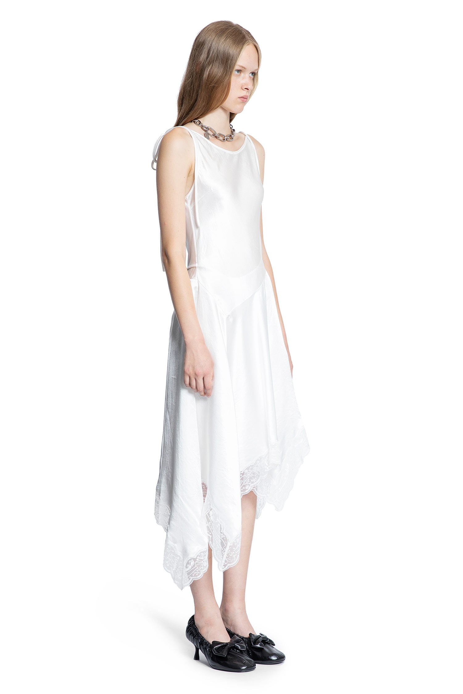 Satin Lace Dress - Antonioli.eu