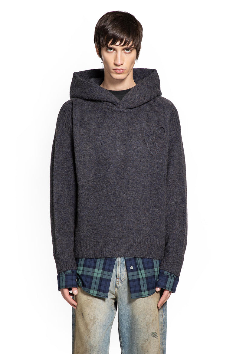 Layered Wool Hoodie