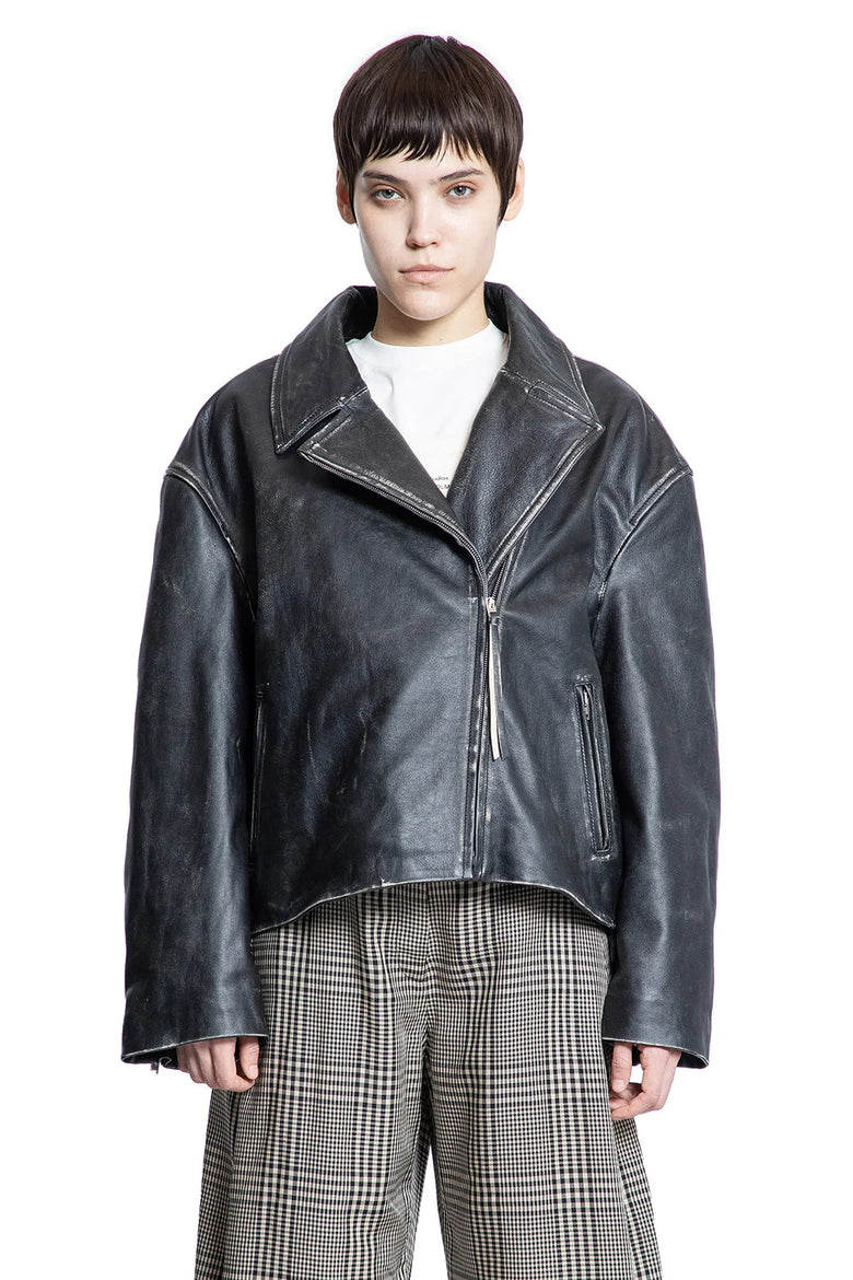 Distressed Biker Jacket - Antonioli.eu