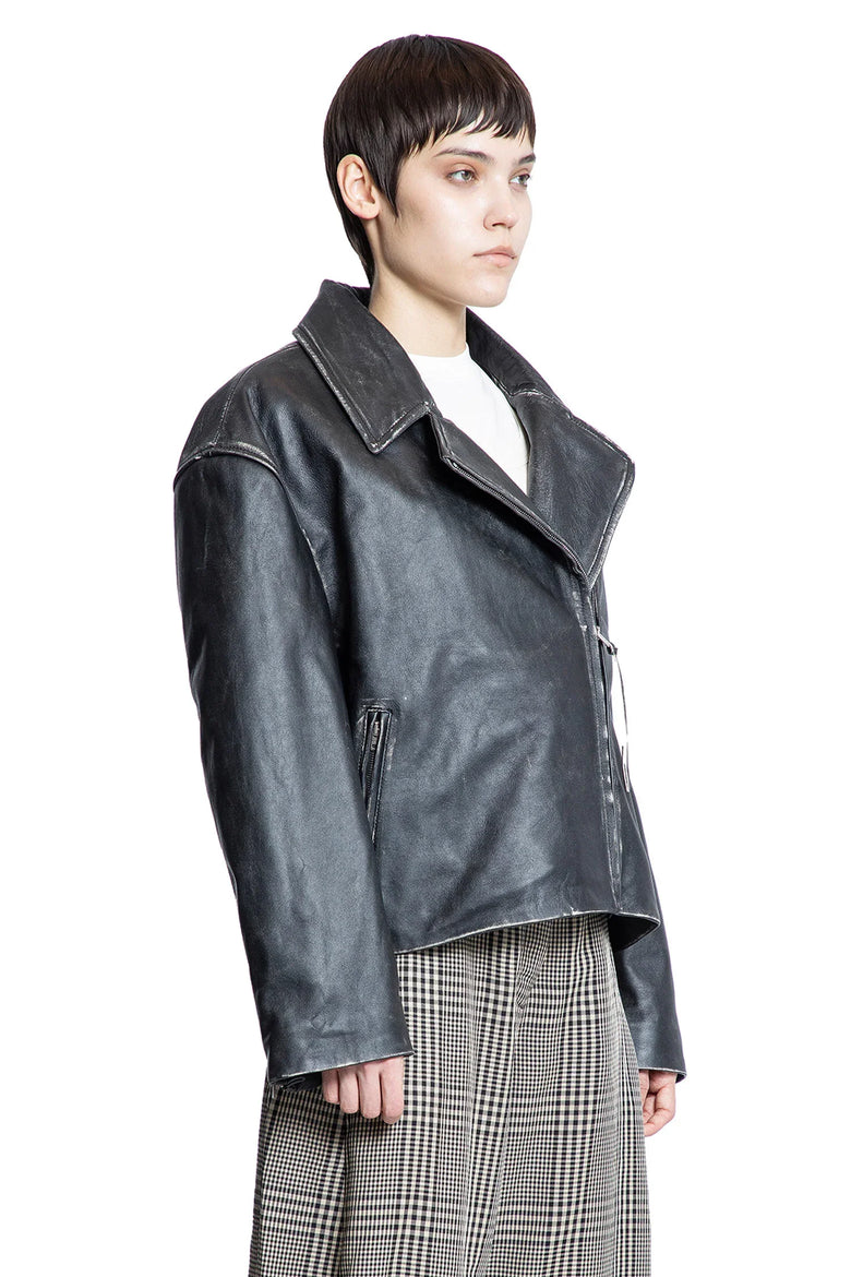 Distressed Biker Jacket - Antonioli.eu
