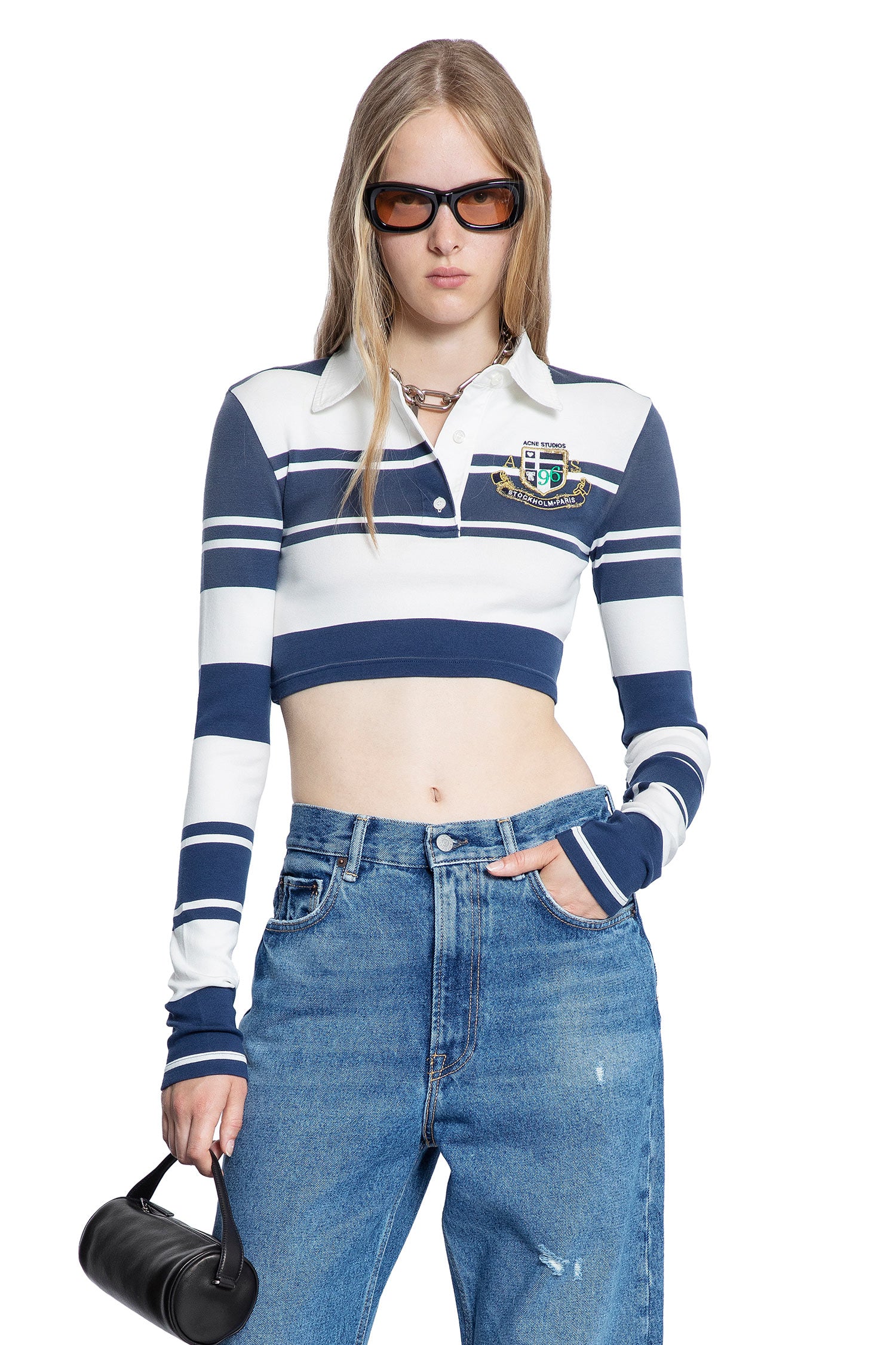 Cropped Varsity Polo Shirt - Antonioli.eu