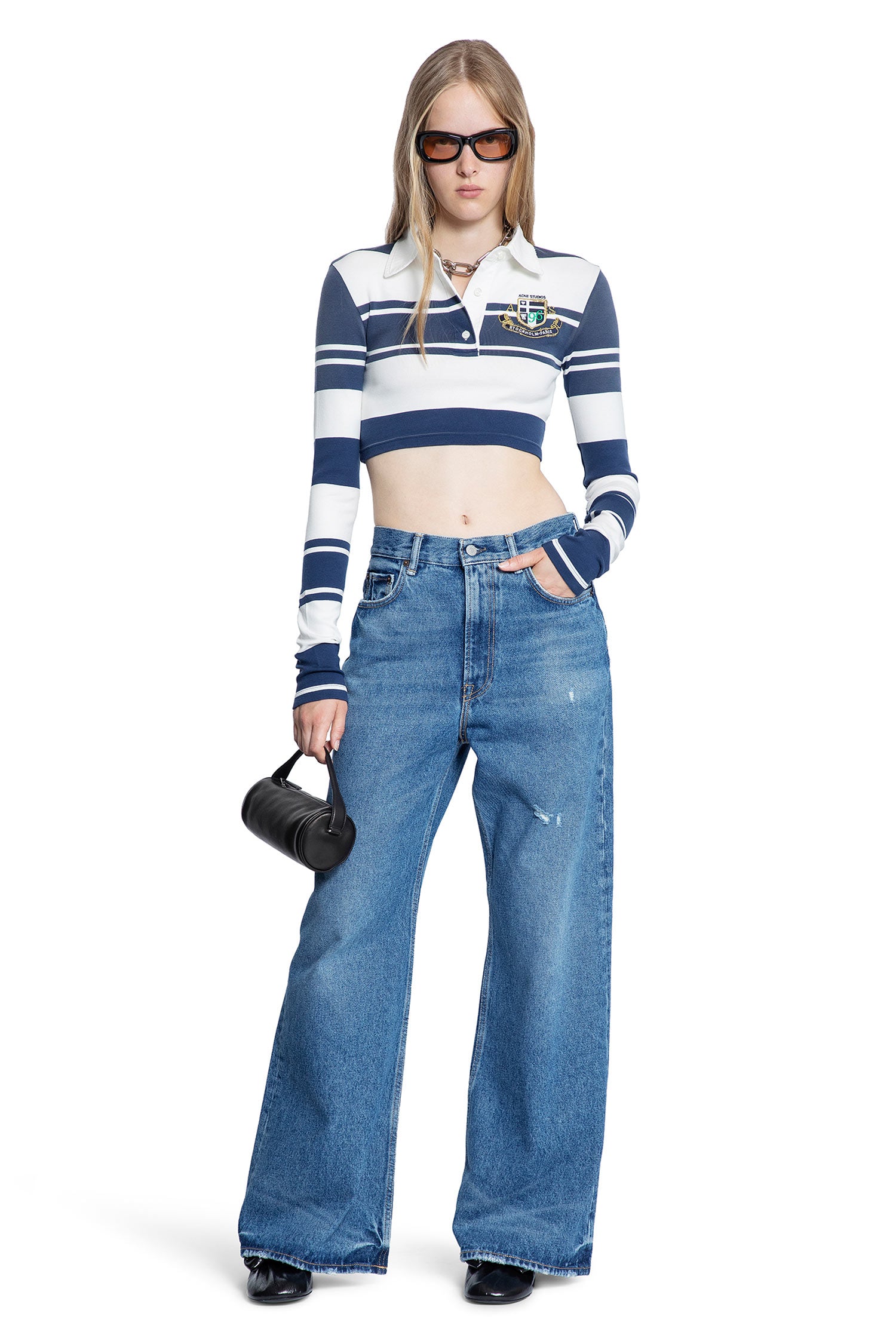 Cropped Varsity Polo Shirt - Antonioli.eu