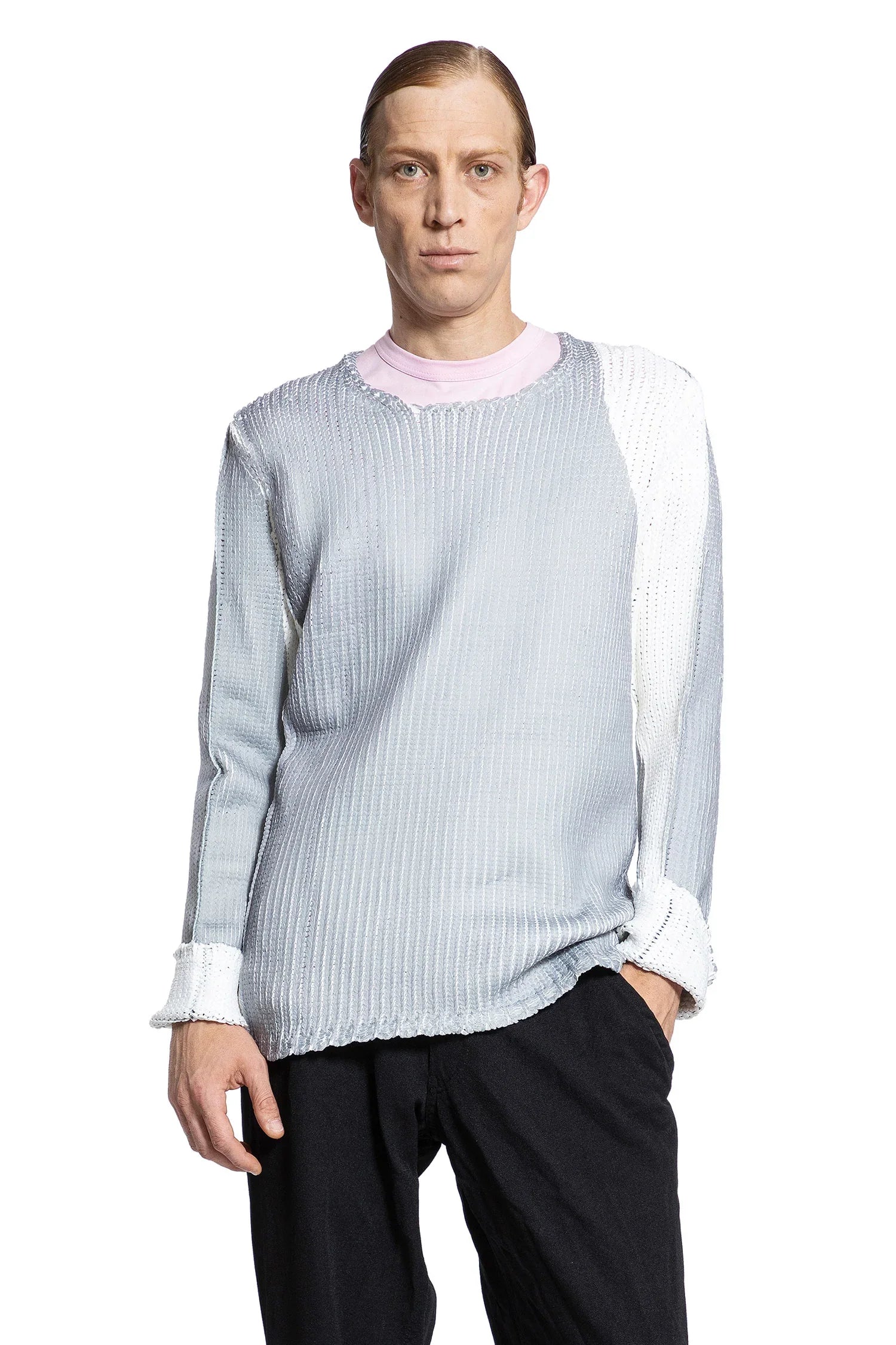 COMME DES GARCONS SHIRT MAN GREY KNITWEAR - Antonioli.eu