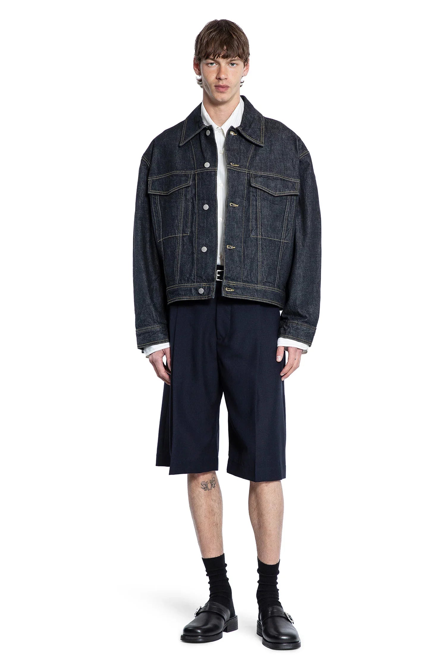 Knee Length Tailored Shorts - Antonioli.eu