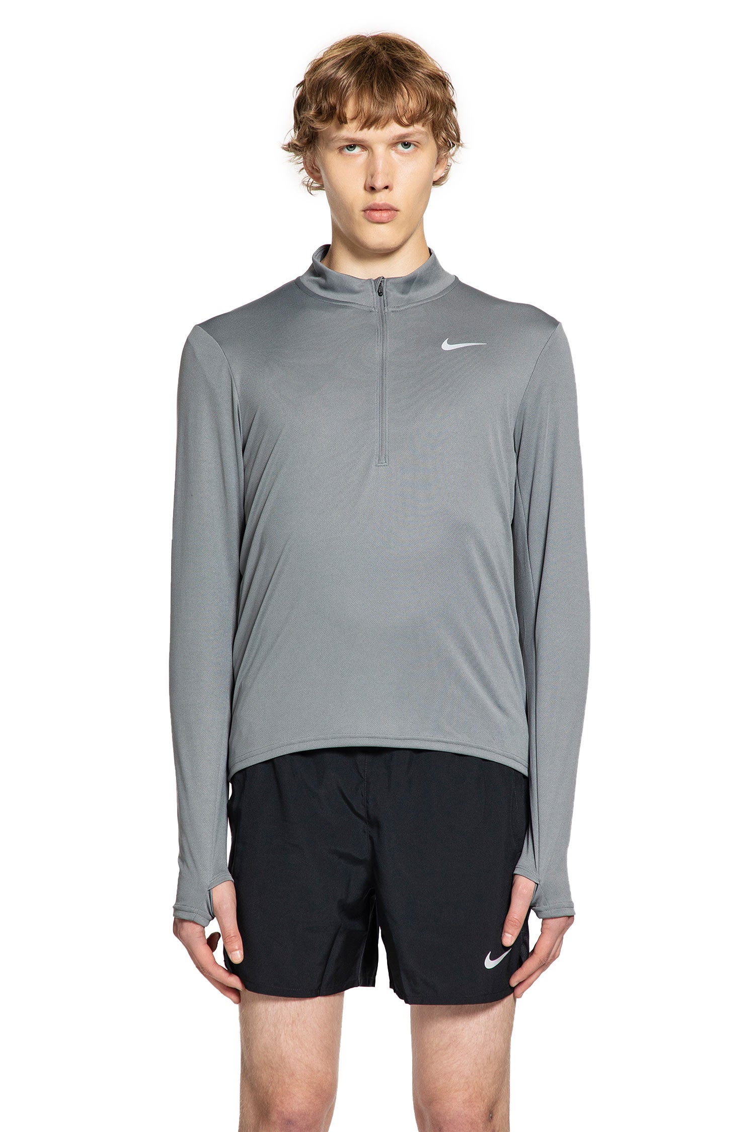 NIKE MAN GREY T-SHIRTS & TANK TOPS