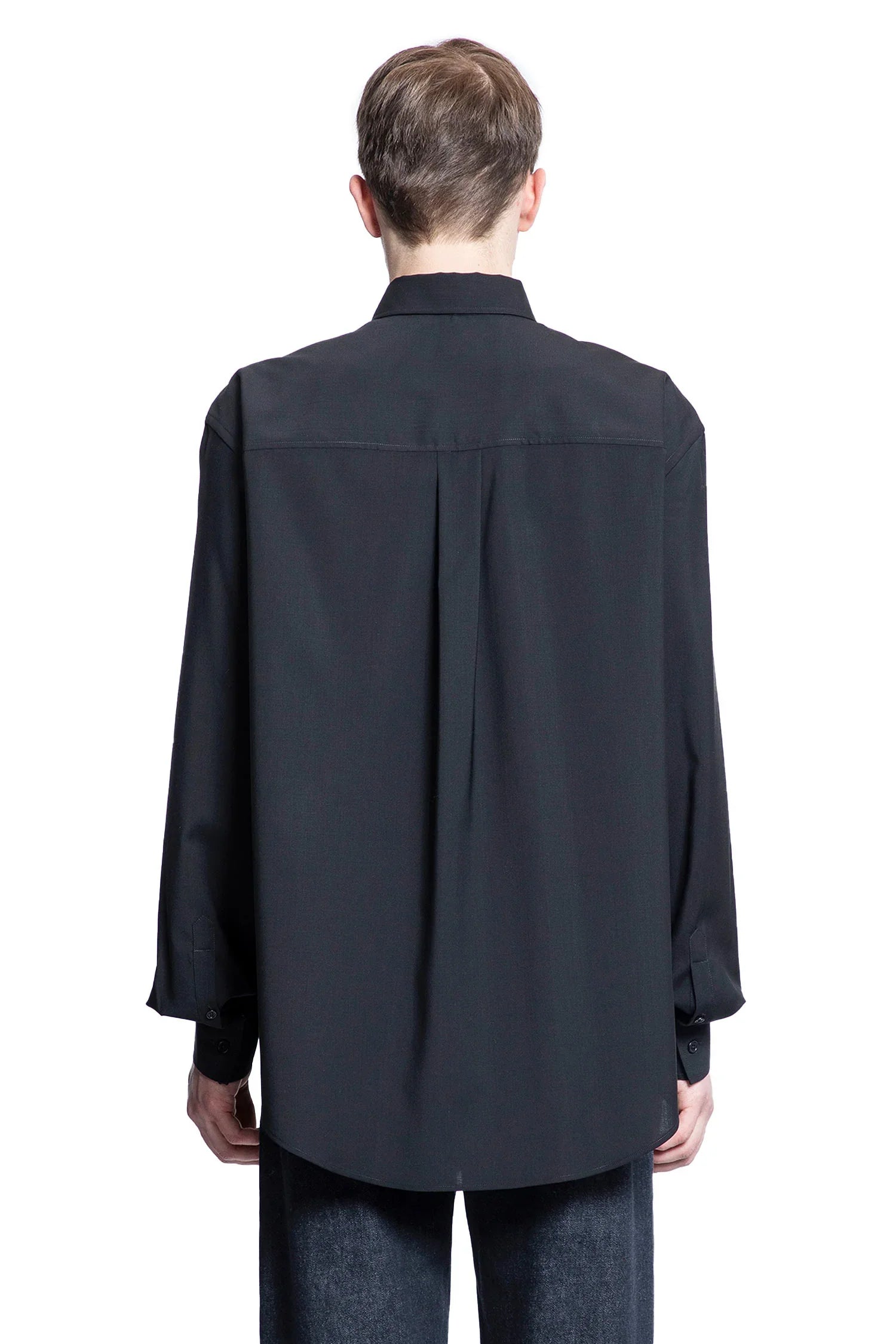 Lightweight Wool Button-Down Shirt - Antonioli.eu
