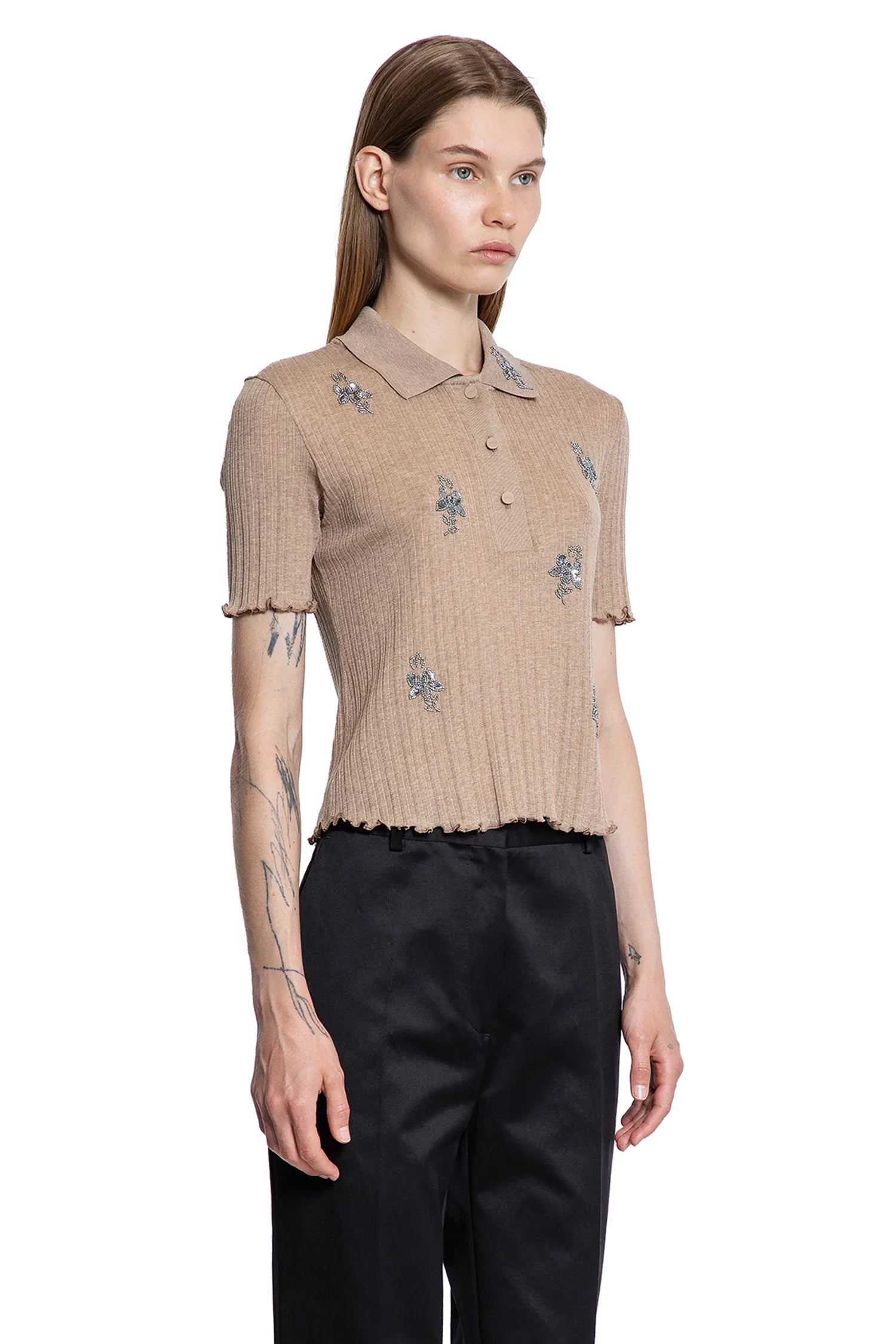 FENDI WOMAN BROWN T-SHIRTS & TANK TOPS - Antonioli.eu