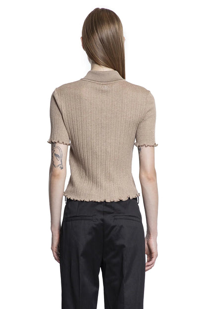 FENDI WOMAN BROWN T-SHIRTS & TANK TOPS - Antonioli.eu