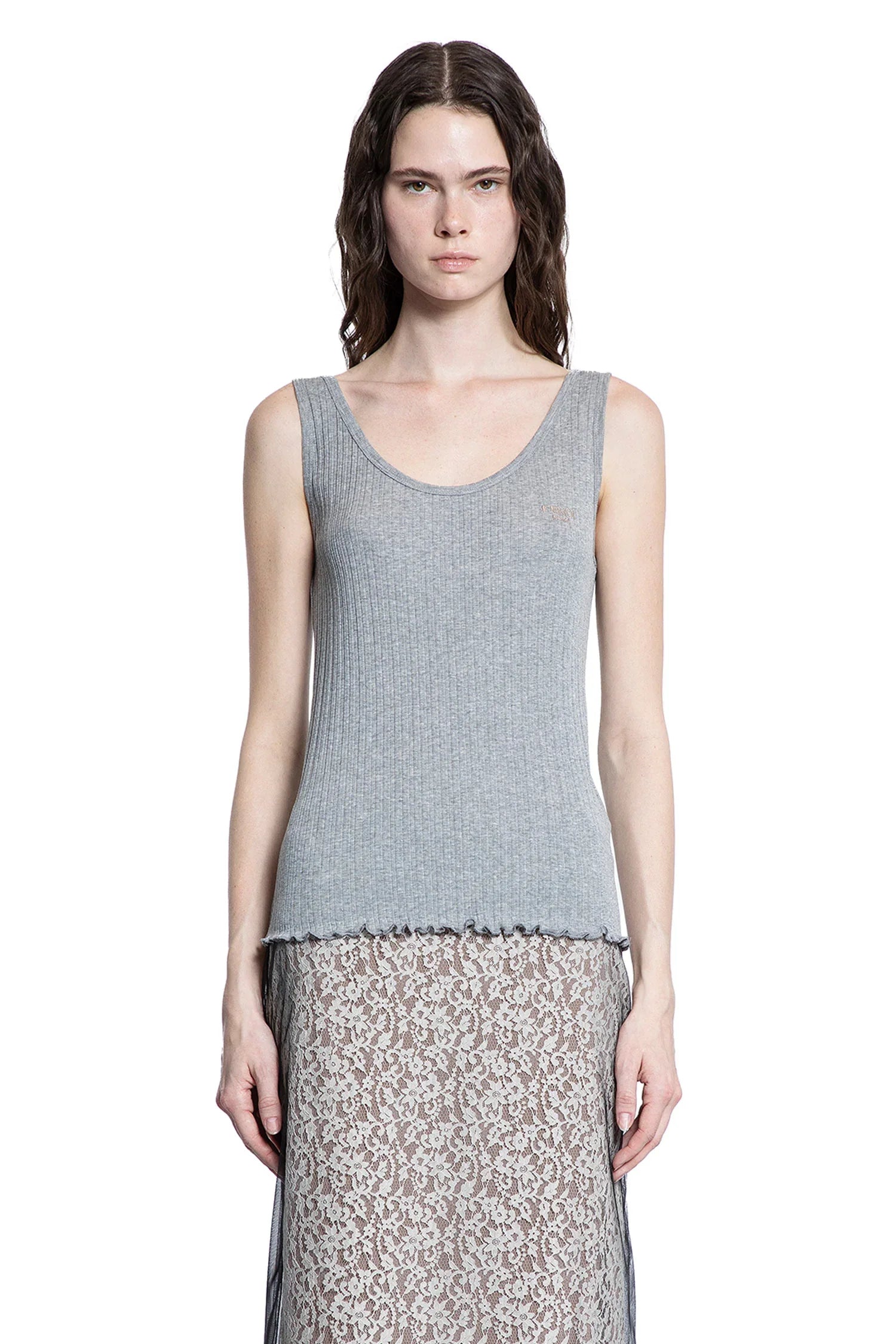 Ribbed-Knit Tank Top - Antonioli.eu