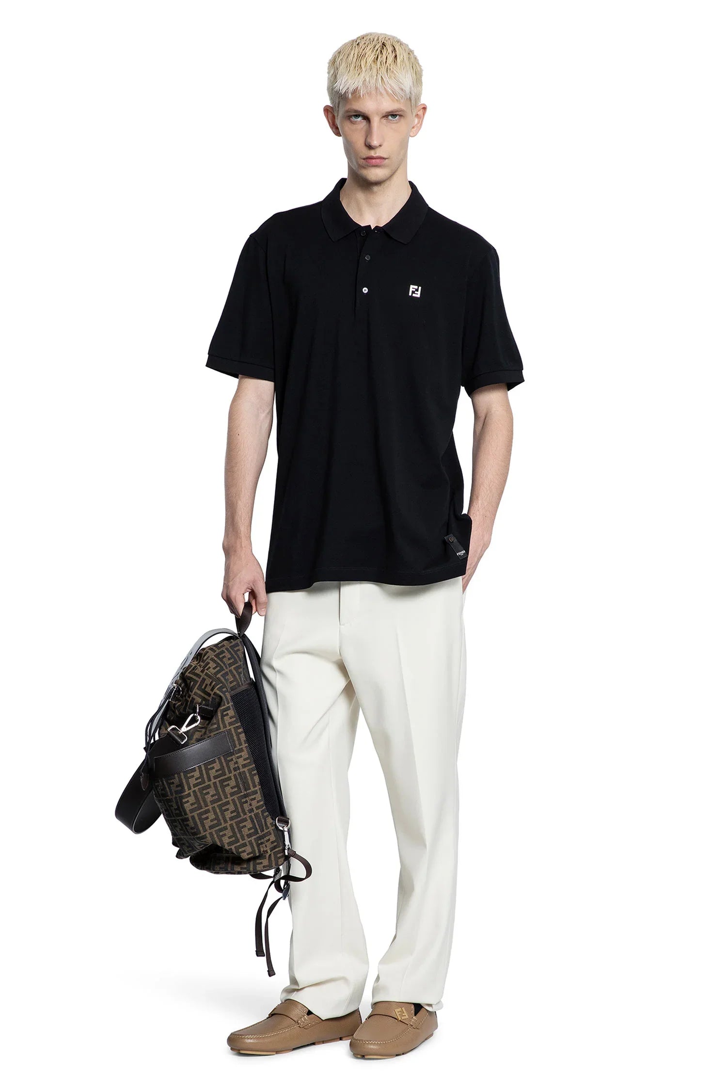 FF Cotton Piqué Polo Shirt - Antonioli.eu