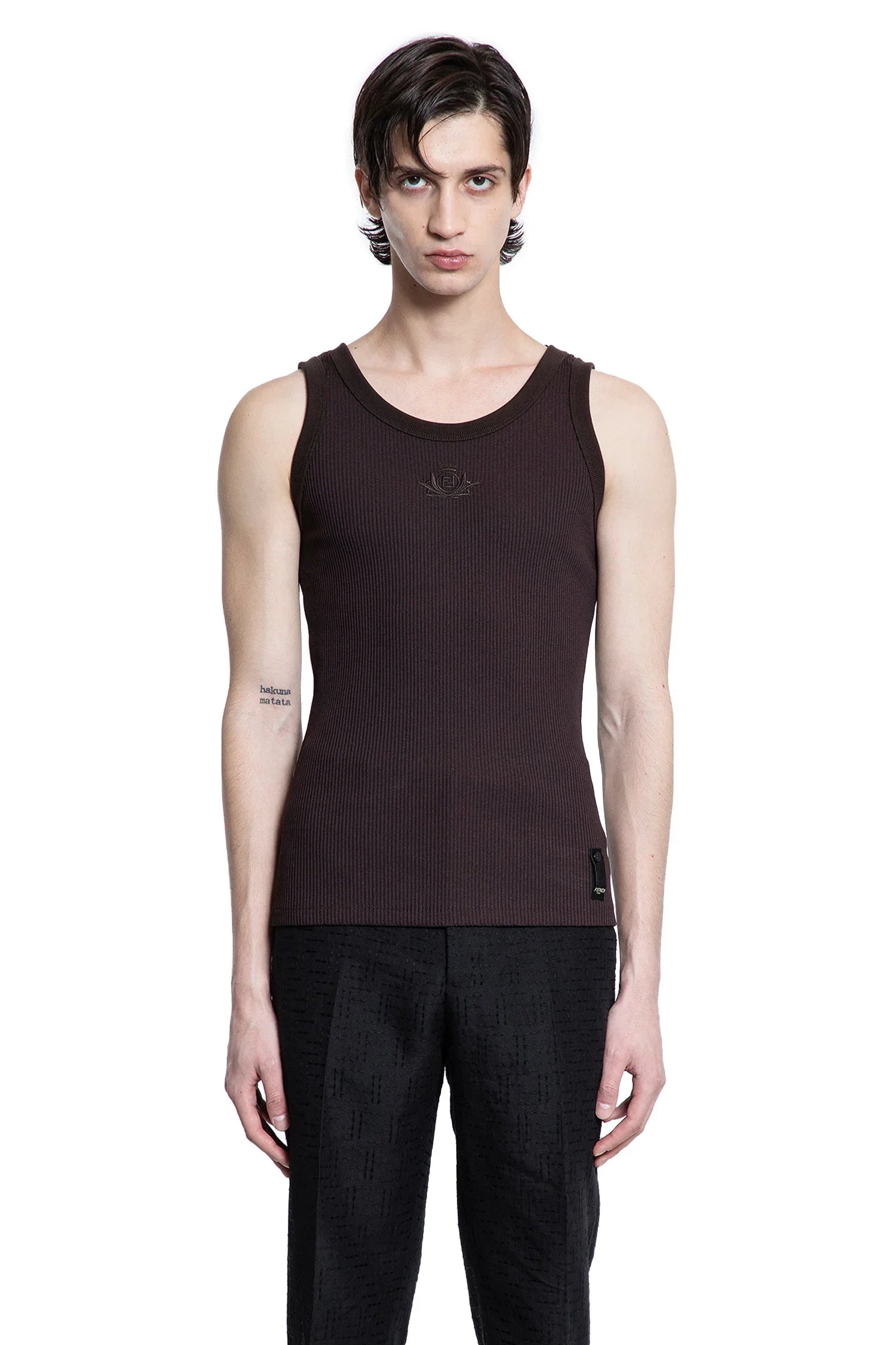 Crest Logo Tank Top - Antonioli.eu