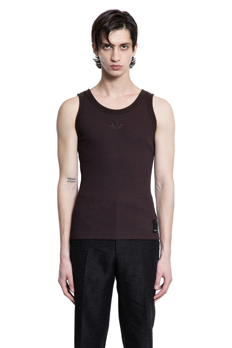 Crest Logo Tank Top - Antonioli.eu