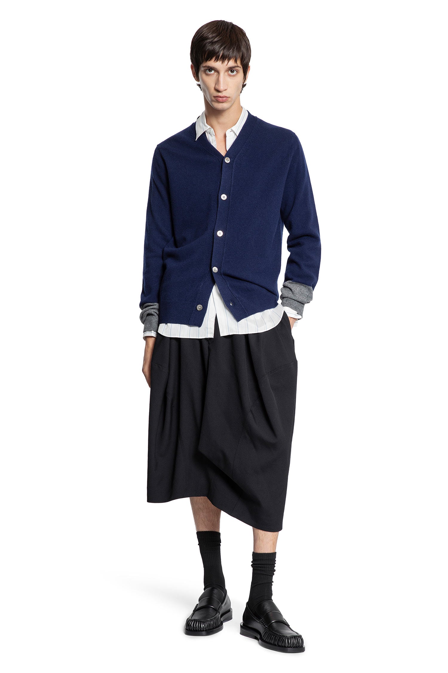 Pinstriped Cupro Satin Pocket Shirt - Antonioli.eu