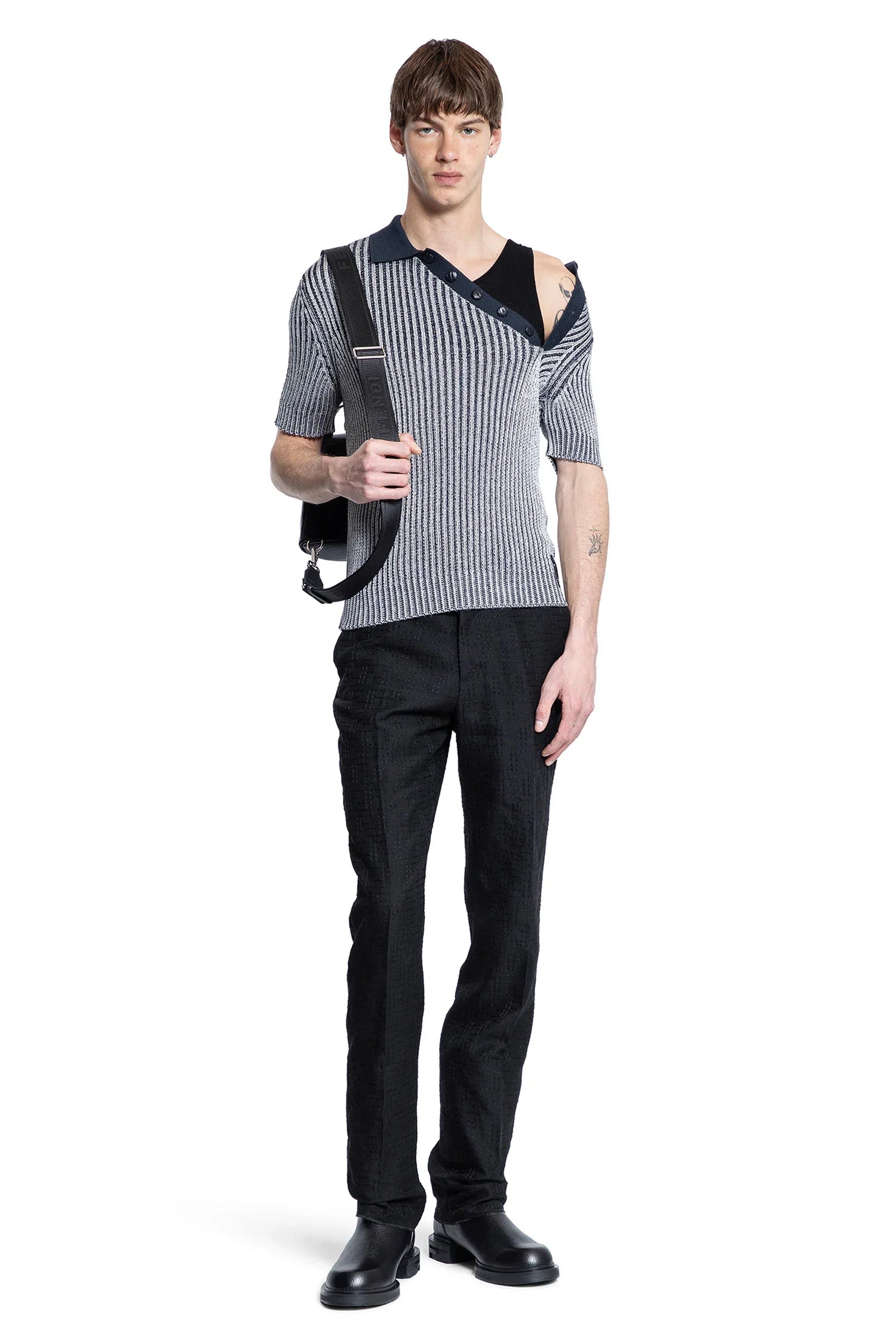 Cotton and Viscose Polo Shirt - Antonioli.eu