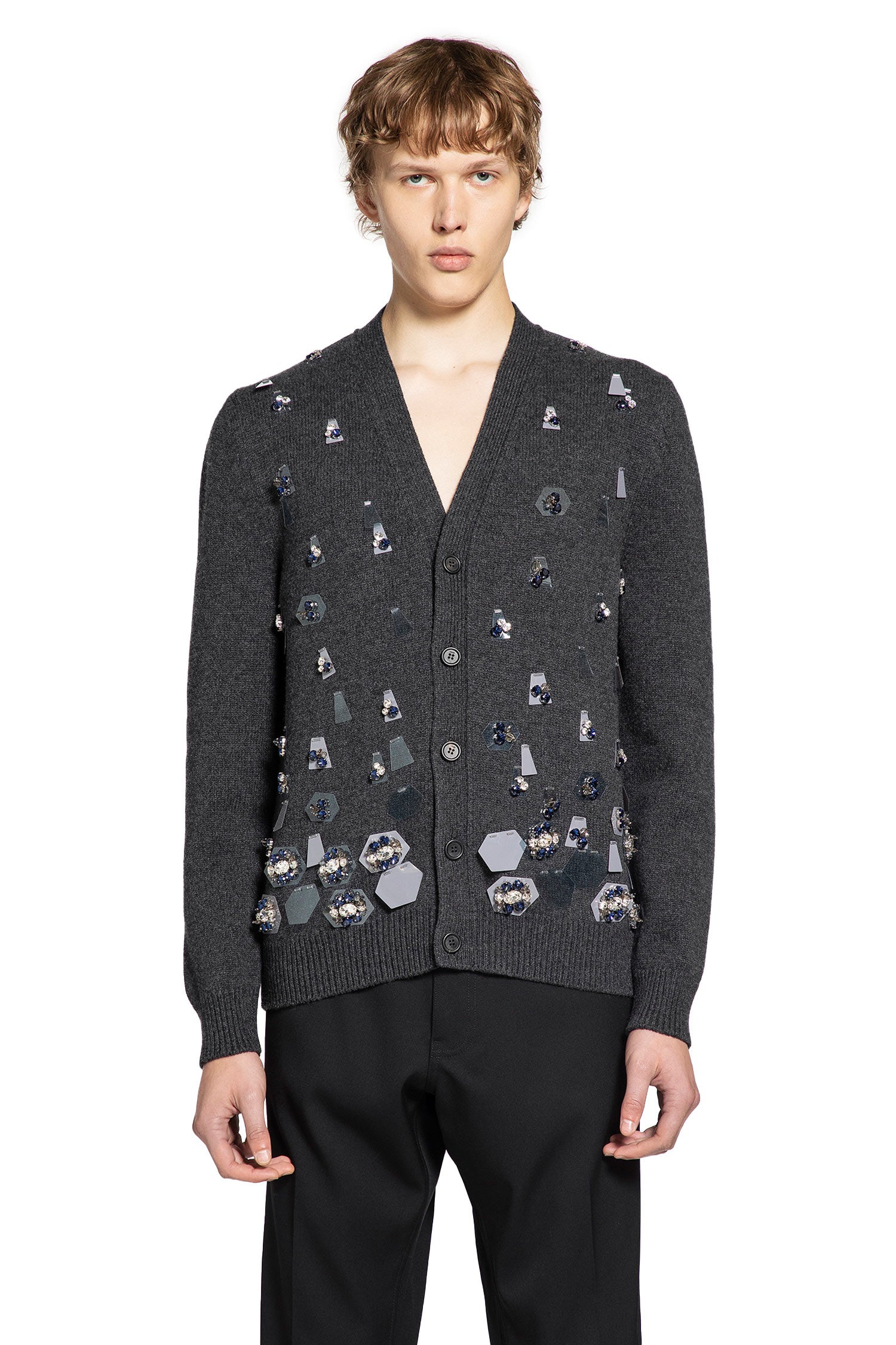 FENDI MAN GREY KNITWEAR