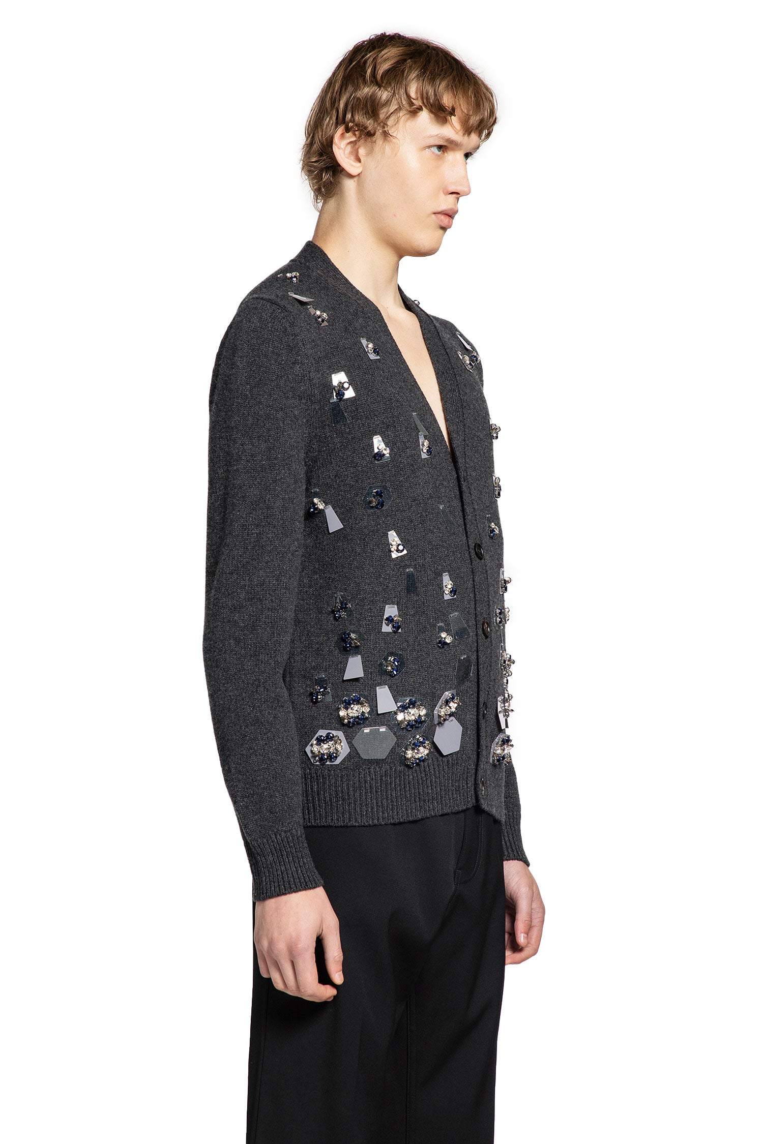 FENDI MAN GREY KNITWEAR