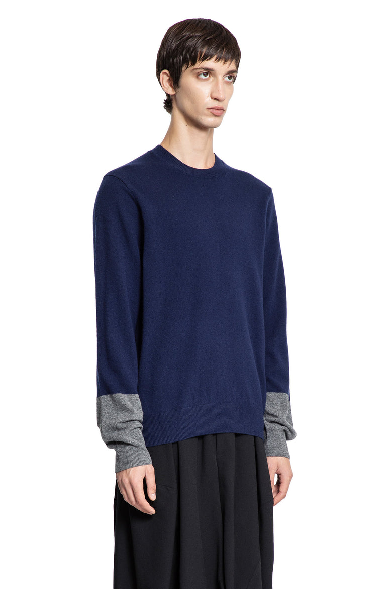 Two-Tone Lambswool Sweater - Antonioli.eu
