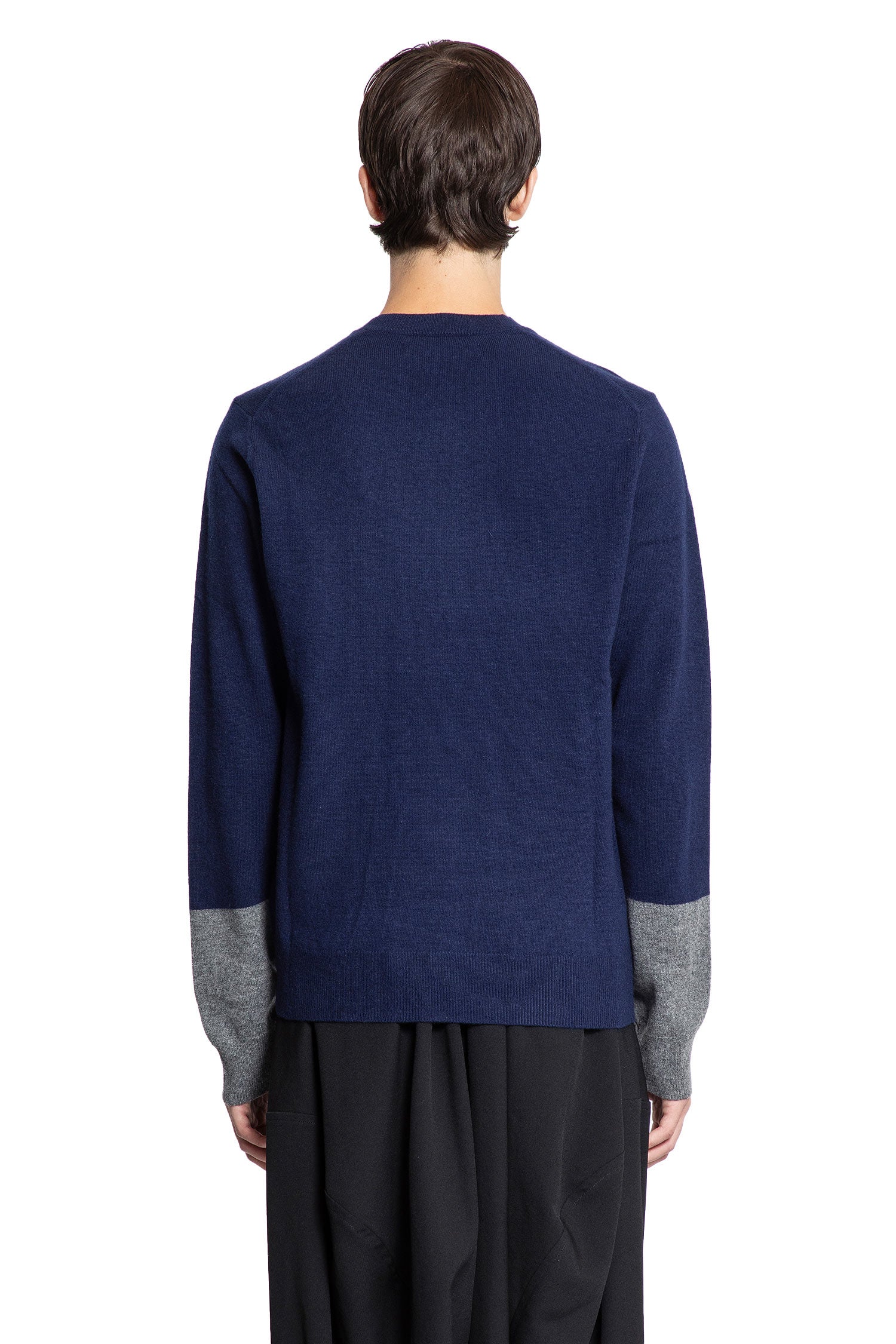 Two-Tone Lambswool Sweater - Antonioli.eu