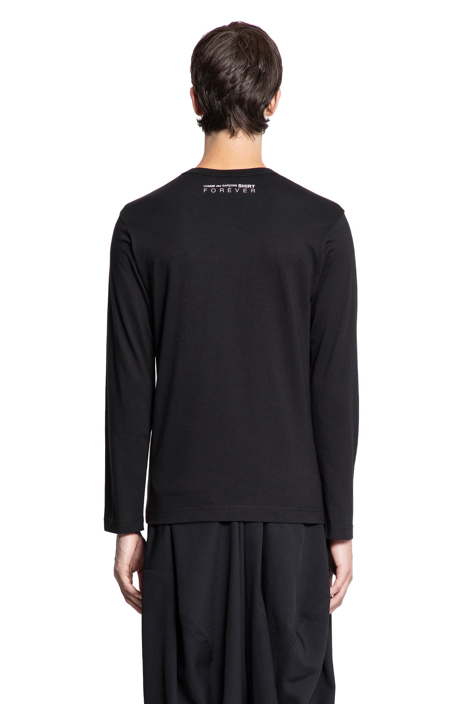 Cotton Jersey Forever Long Sleeve T-Shirt - Antonioli.eu
