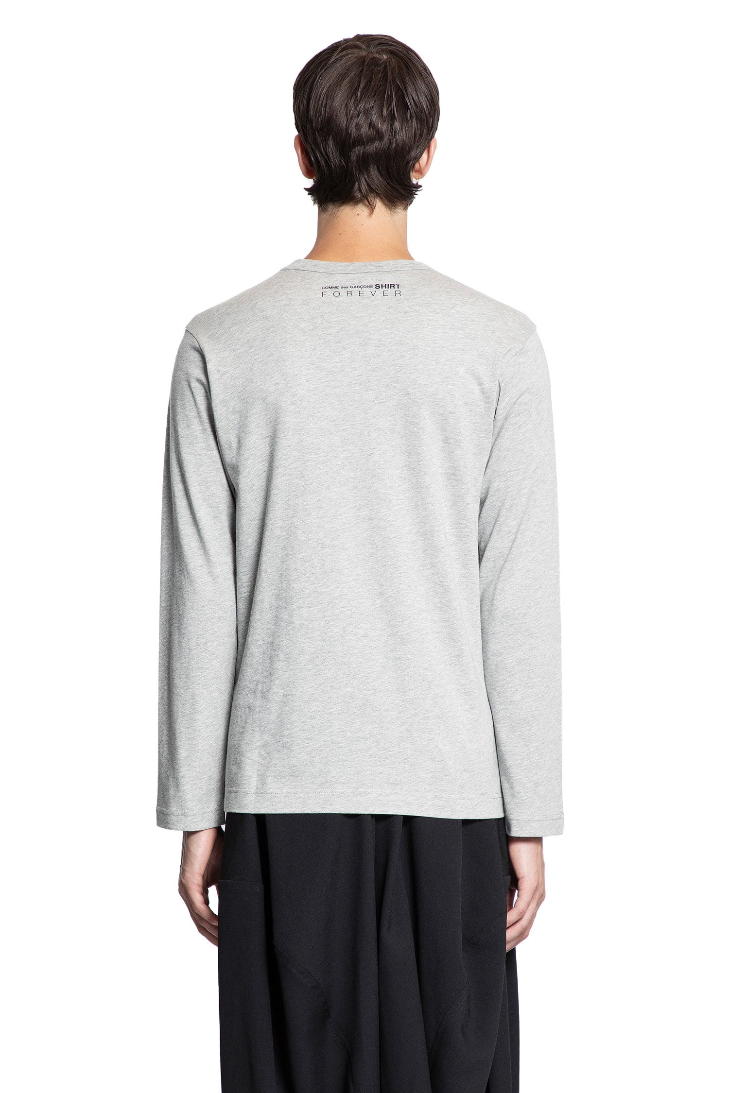 Cotton Jersey Forever Long Sleeve T-Shirt - Antonioli.eu