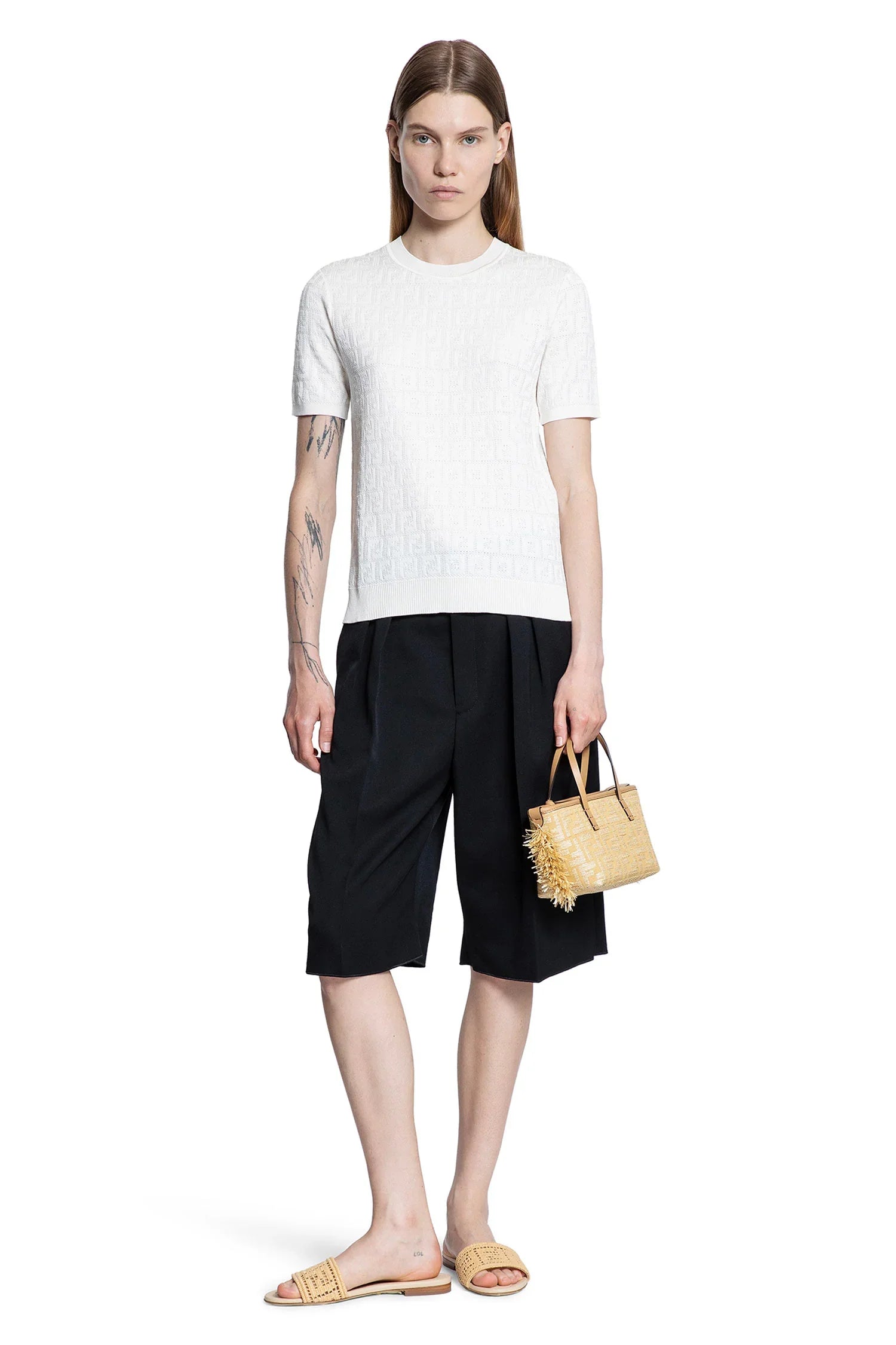 FF Viscose Cotton Knit Top - Antonioli.eu
