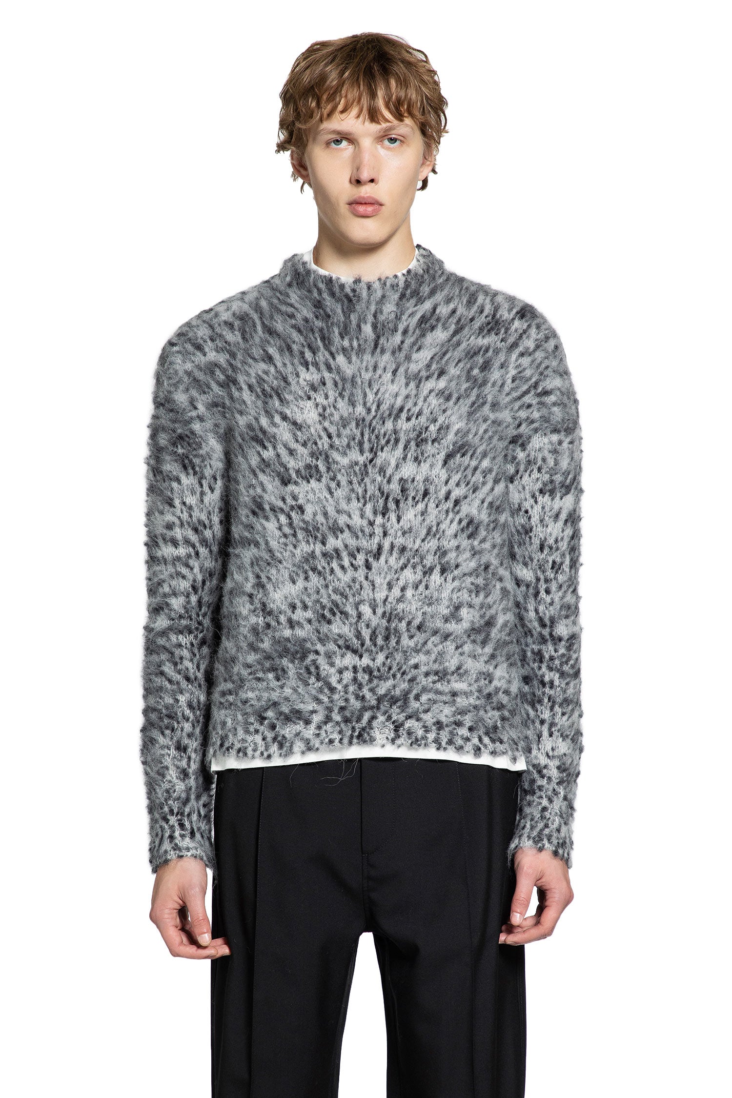 MARNI MAN GREY KNITWEAR
