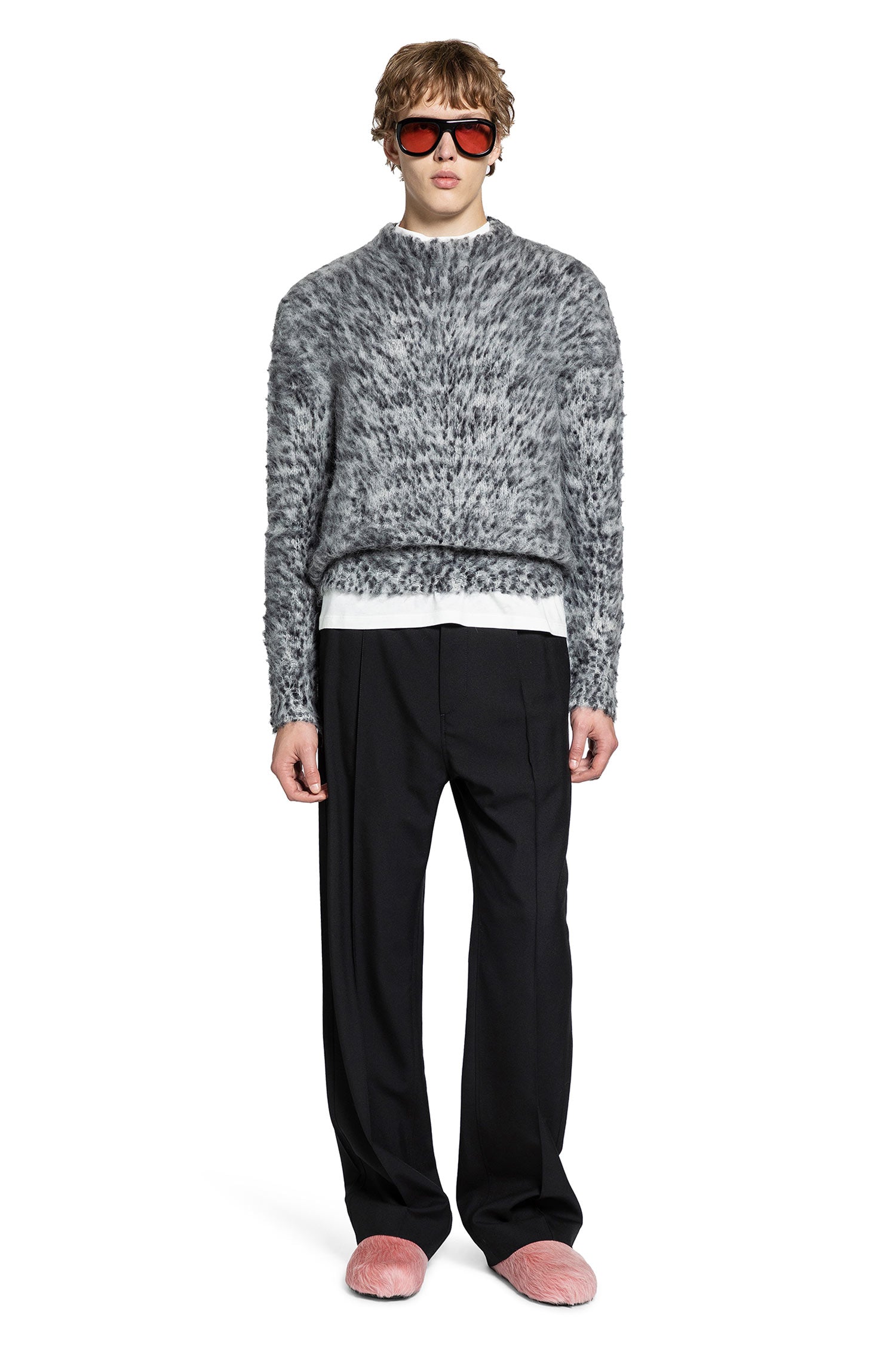 MARNI MAN GREY KNITWEAR