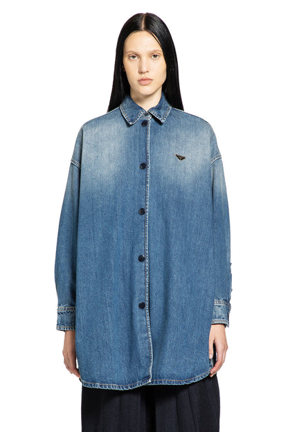 PRADA WOMAN BLUE SHIRTS - Antonioli.eu