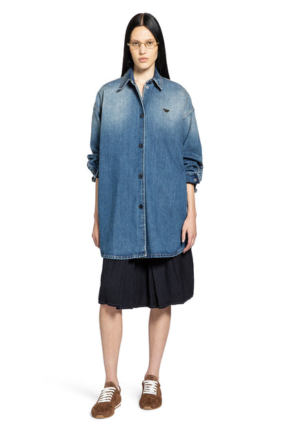 PRADA WOMAN BLUE SHIRTS - Antonioli.eu