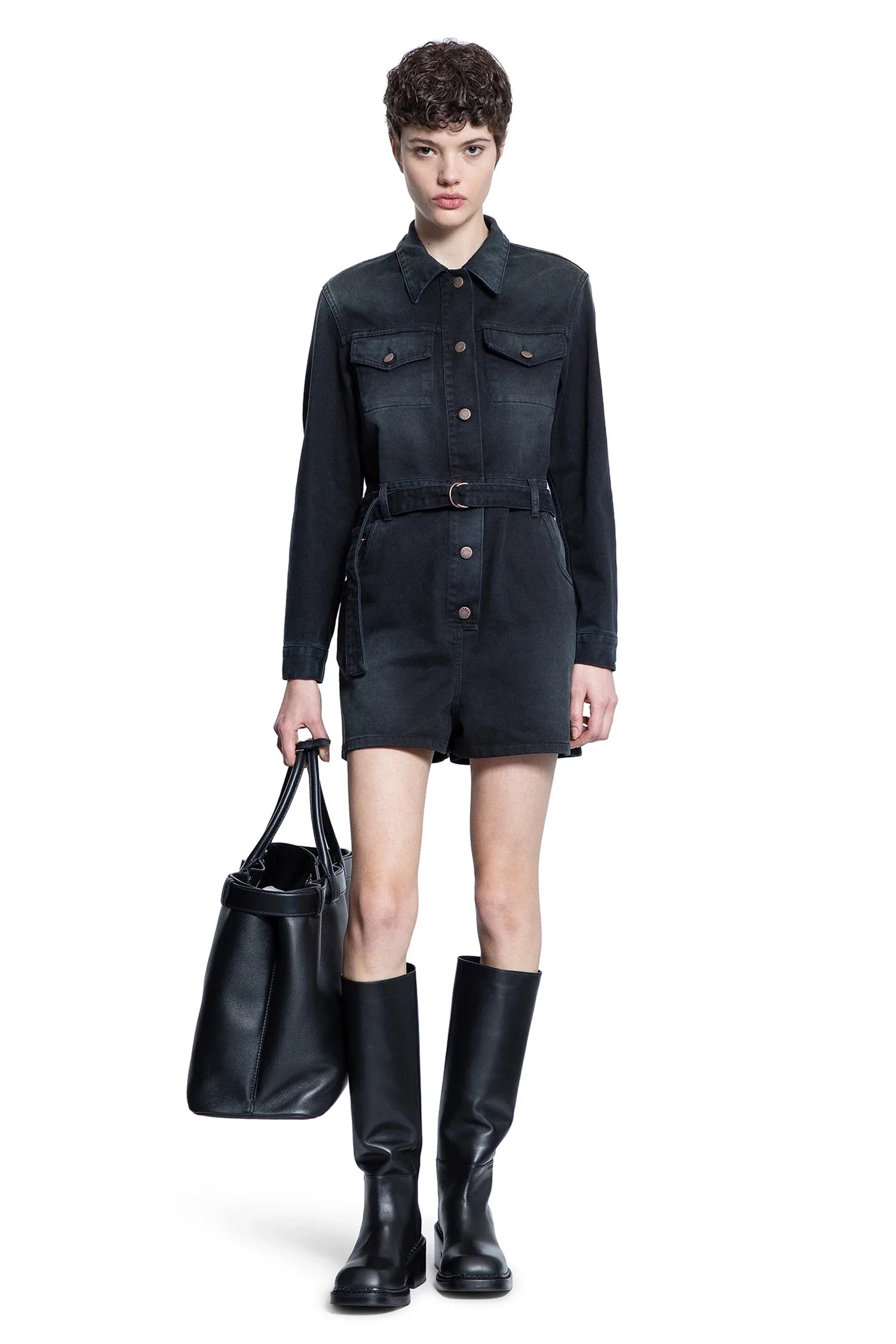 Short Denim Jumpsuit - Antonioli.eu