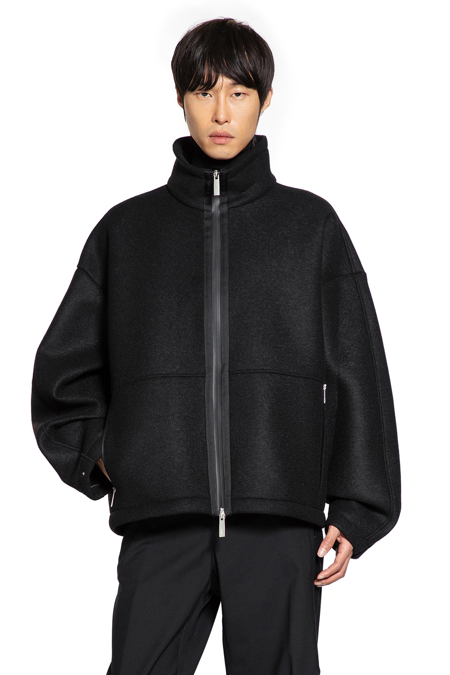 Felt Zip-Up Jacket - Antonioli.eu
