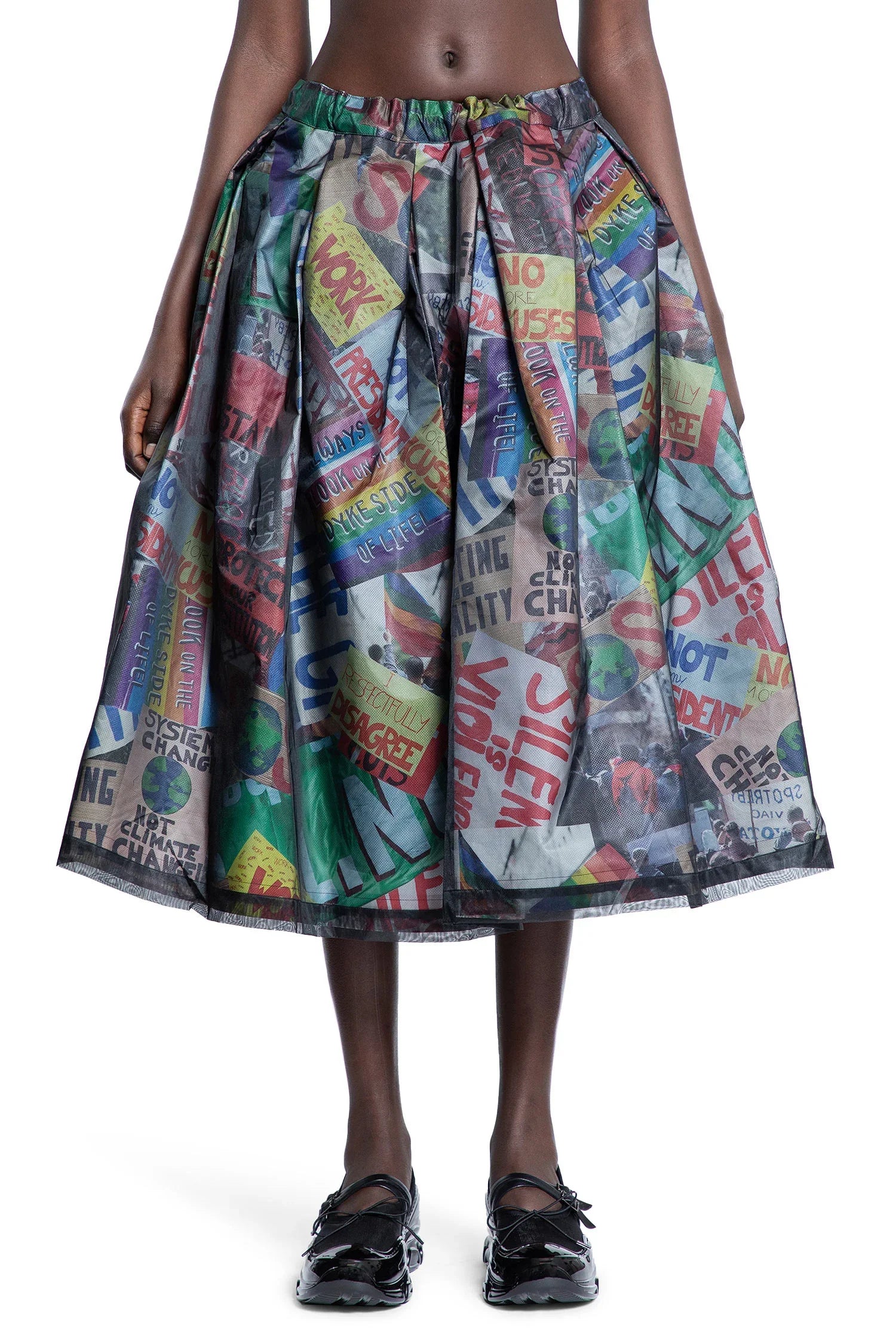 Printed Flared Midi Skirt - Antonioli.eu