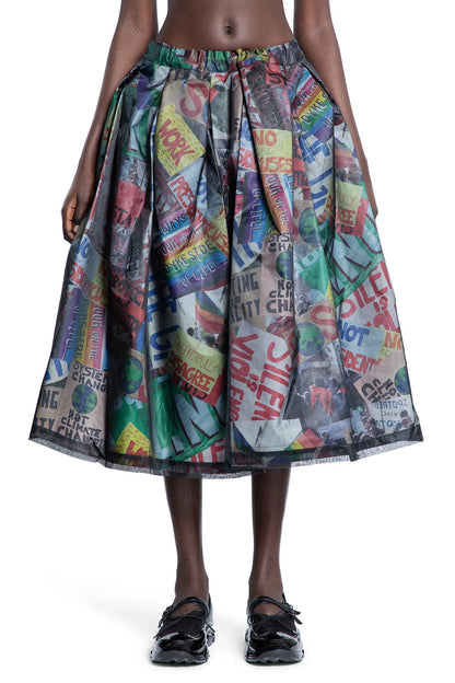 Printed Flared Midi Skirt - Antonioli.eu