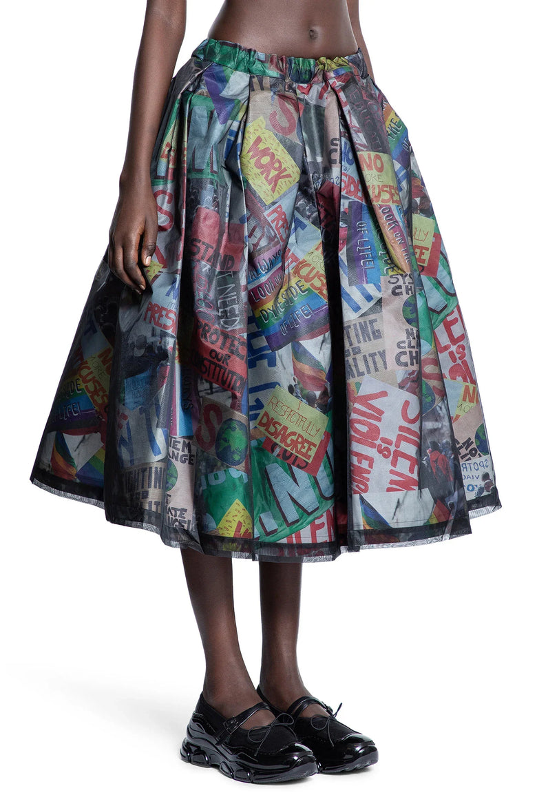 Printed Flared Midi Skirt - Antonioli.eu