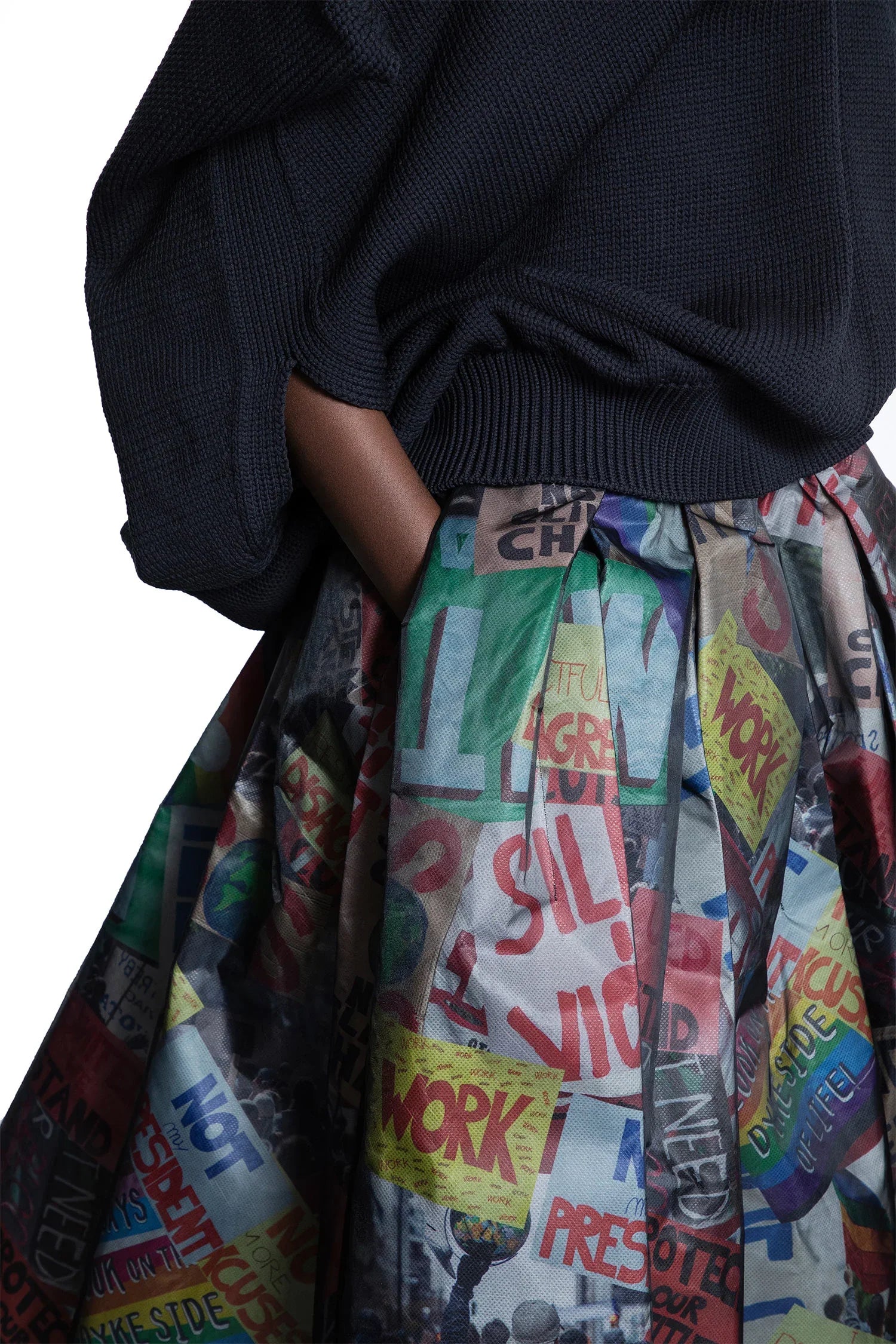 Printed Flared Midi Skirt - Antonioli.eu