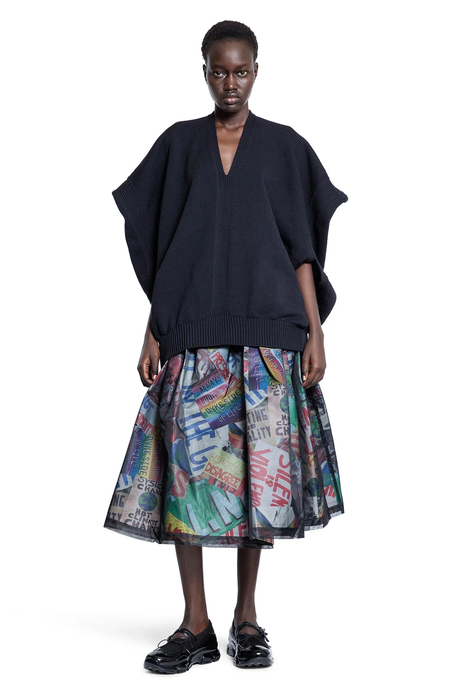 Printed Flared Midi Skirt - Antonioli.eu