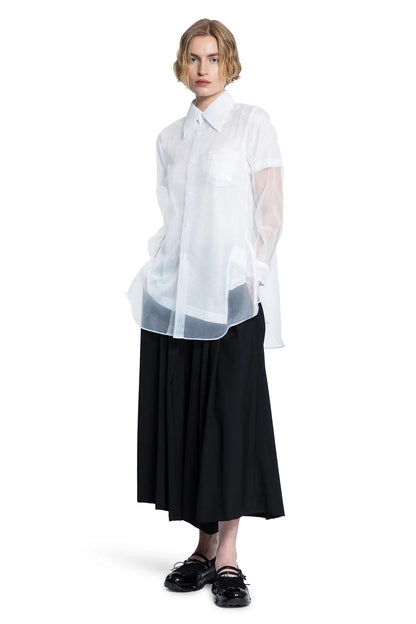 Asymmetric nylon mesh t-shirt - Antonioli.eu